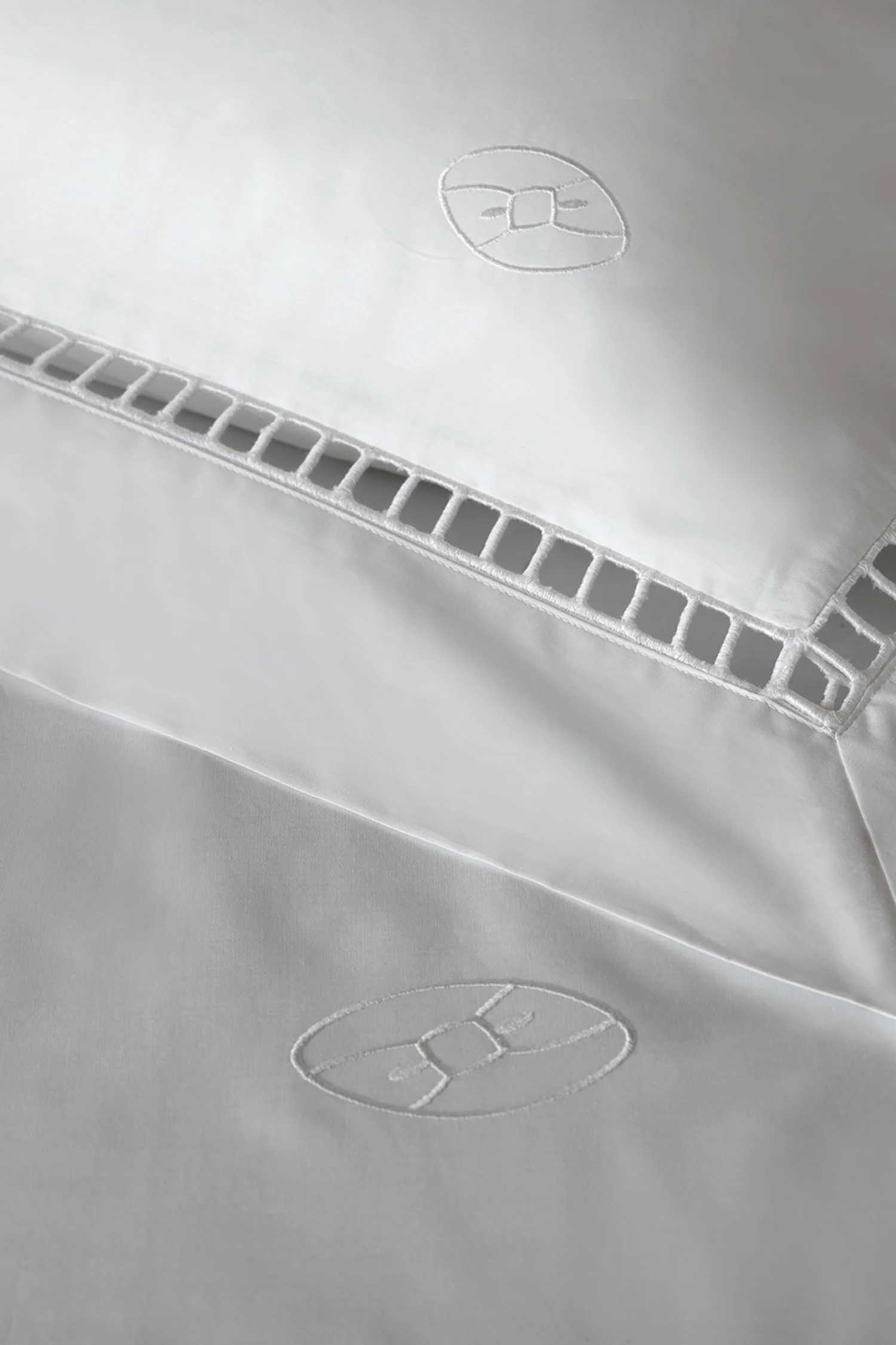Housse de couette blanche - Dentelle et crampon - Image 3