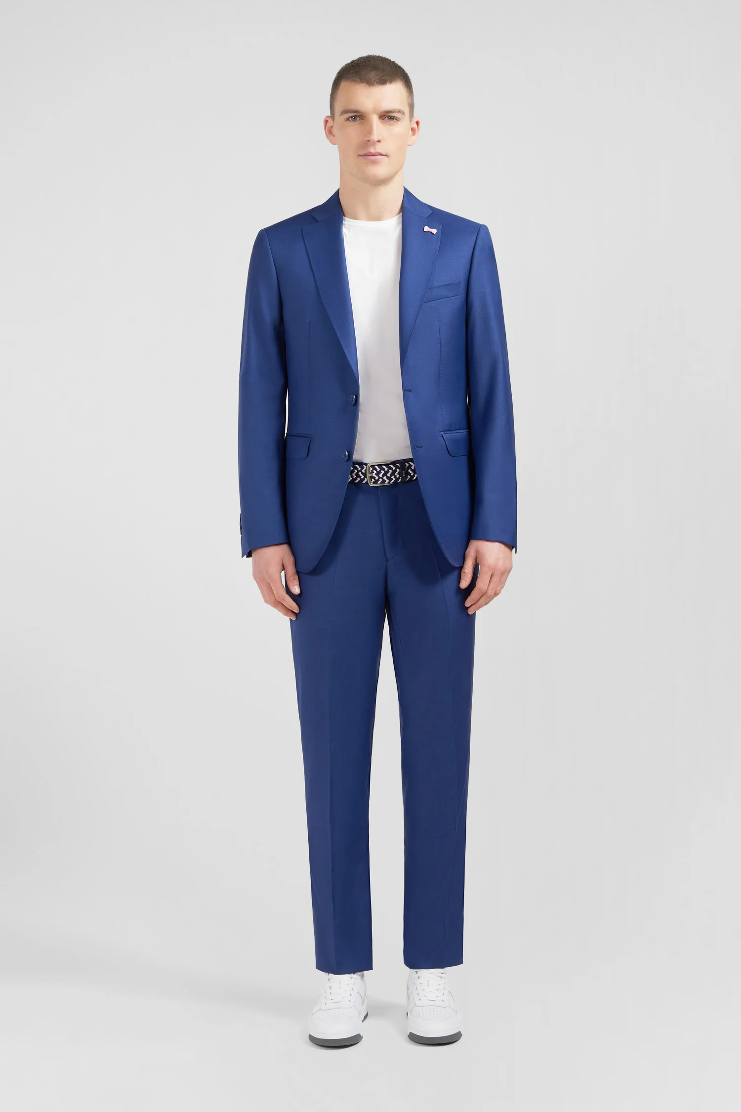Costume regular en laine bleu - Image 2
