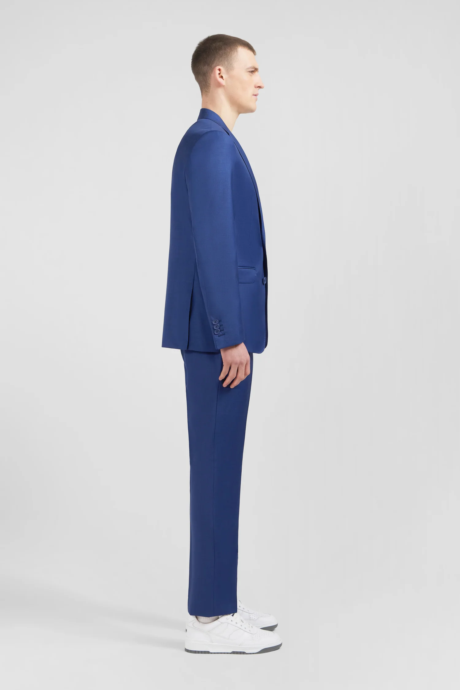 Costume regular en laine bleu - Image 3