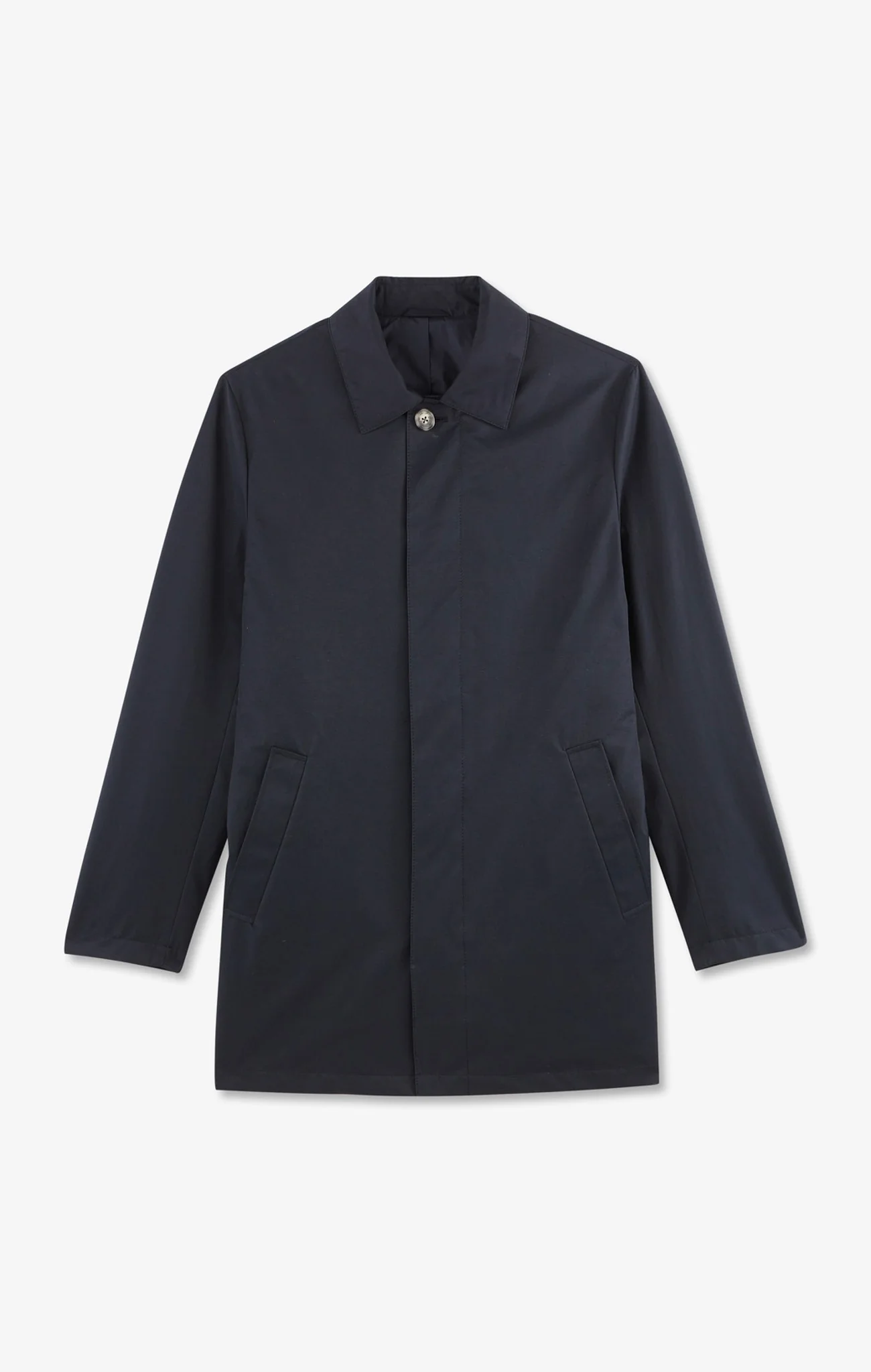 Imperméable uni bleu marine - Image 2