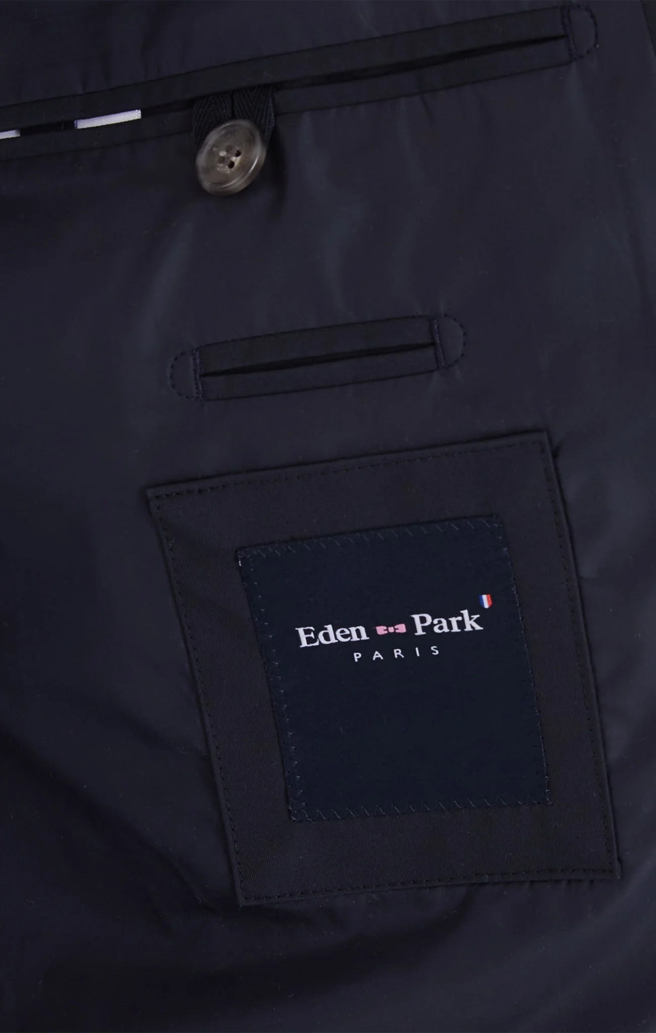 Imperméable uni bleu marine - Image 7