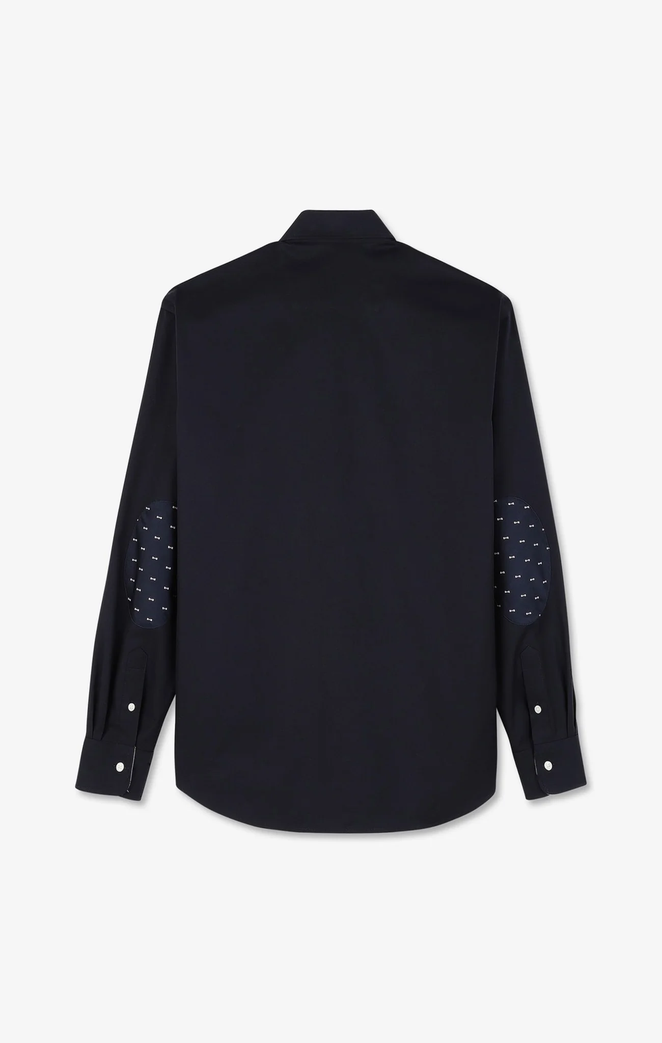 Chemise bleu foncé en twill de coton - Image 4