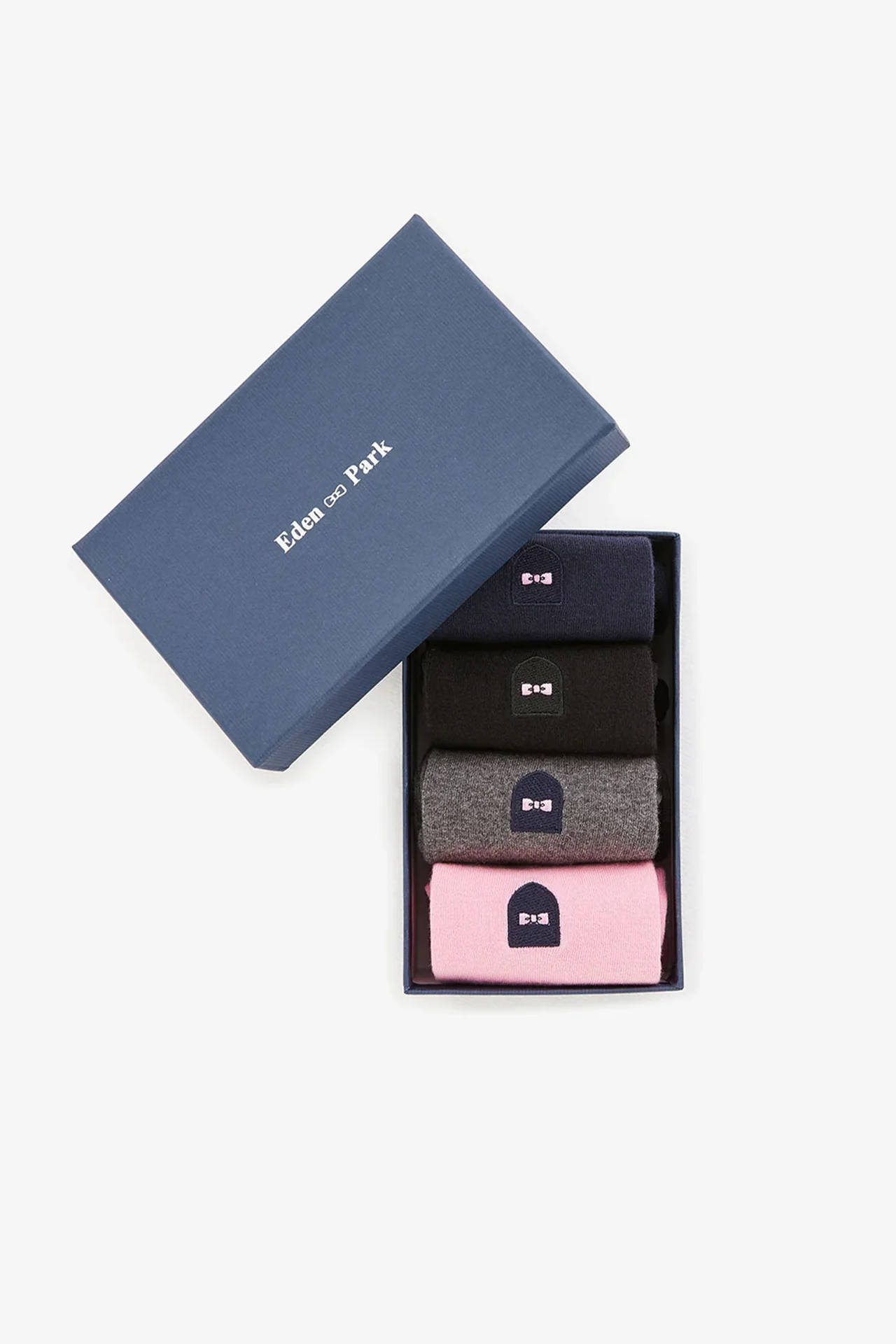 Coffret de quatre paires de chaussettes unies - Image 3