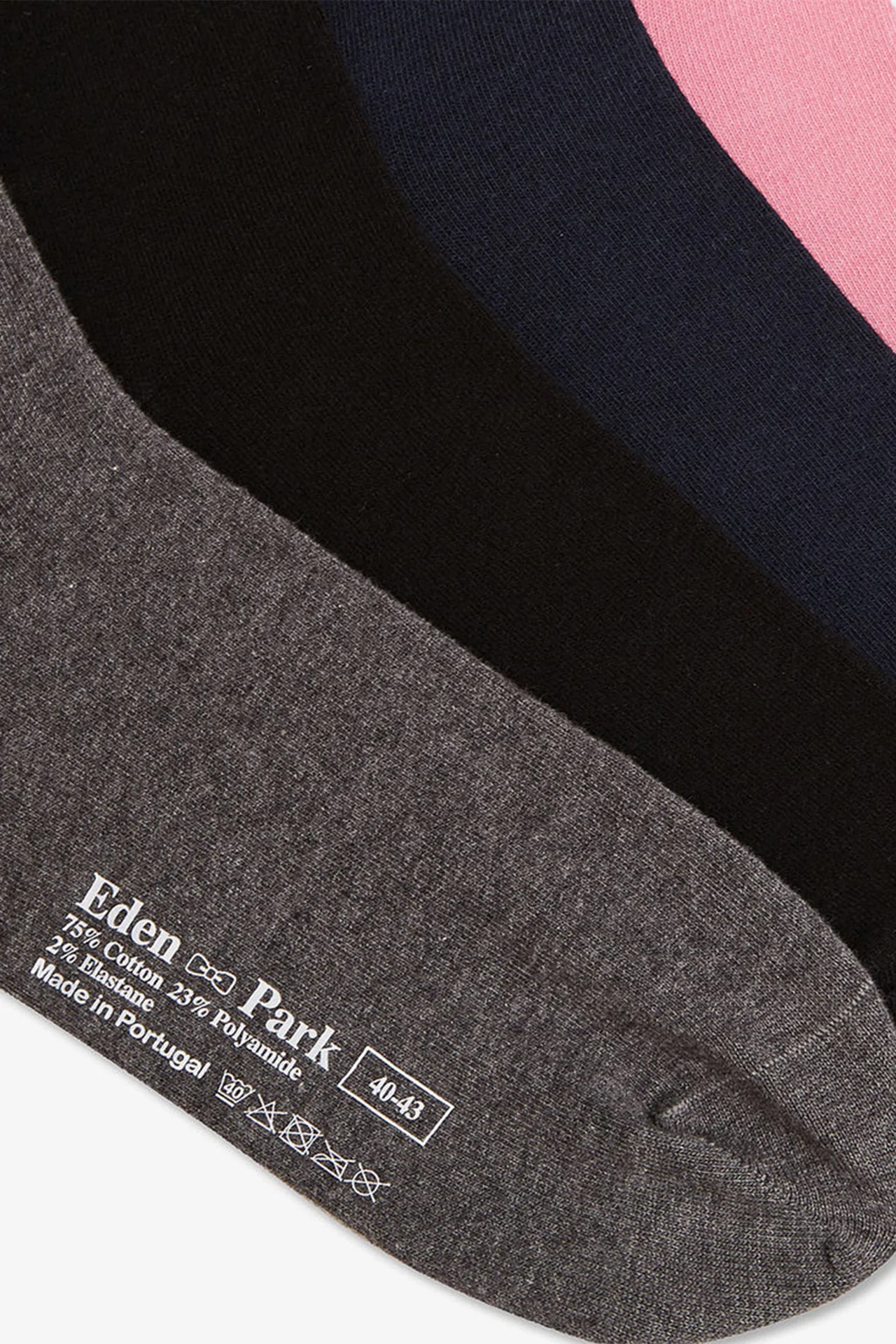 Coffret de quatre paires de chaussettes unies - Image 4