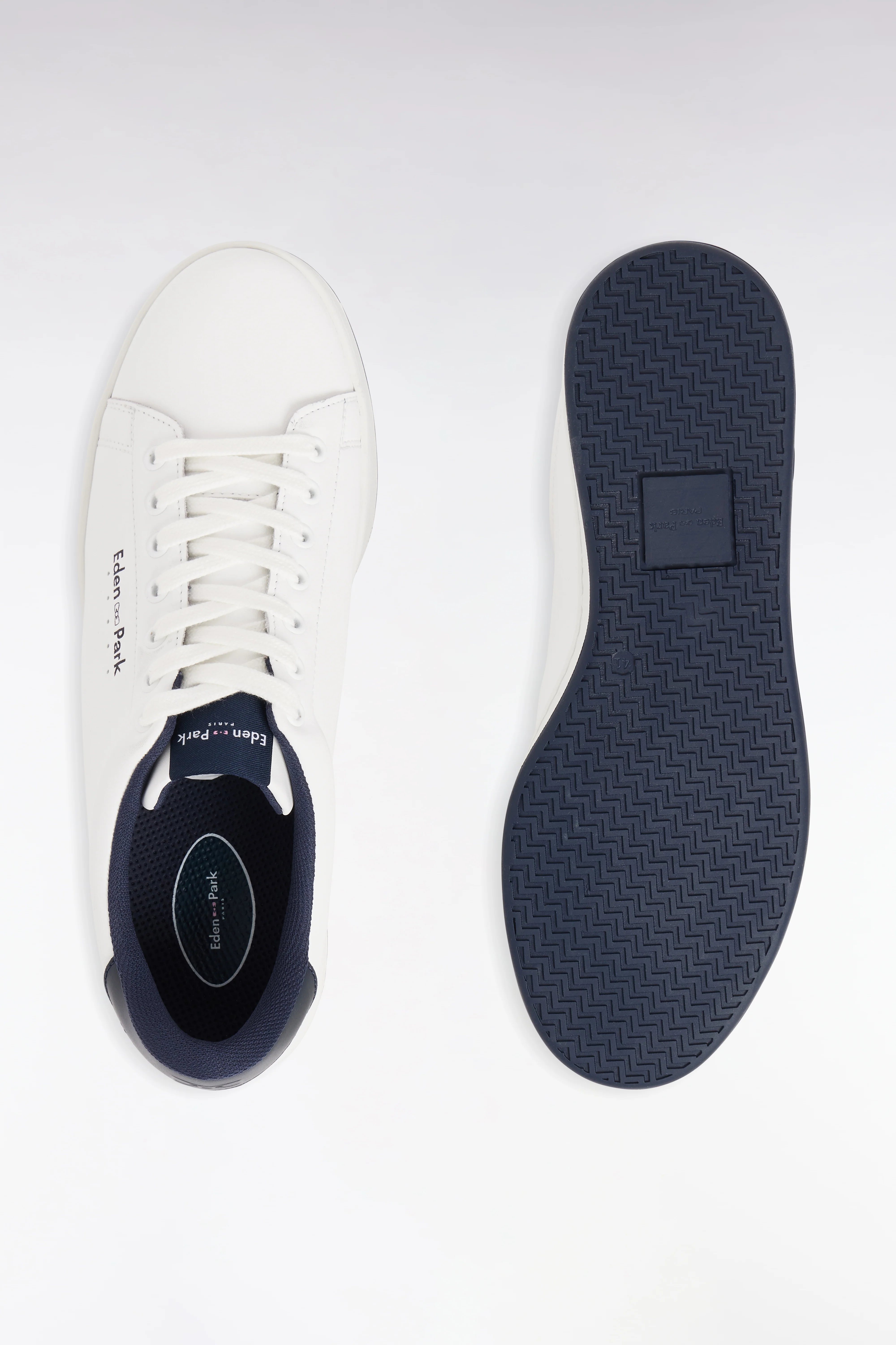 Baskets en cuir blanc - Image 2