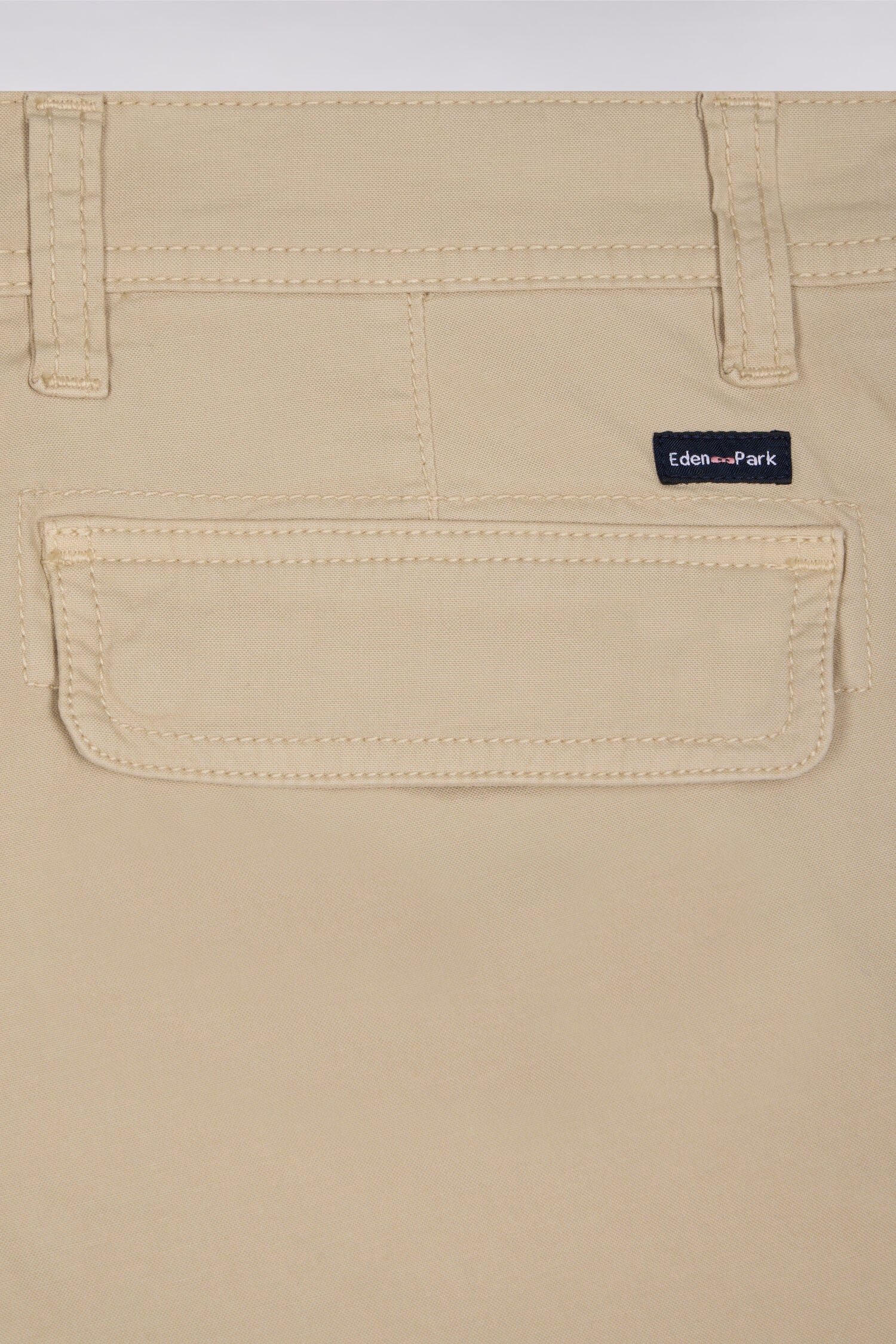 Bermuda cargo en coton beige - Image 6