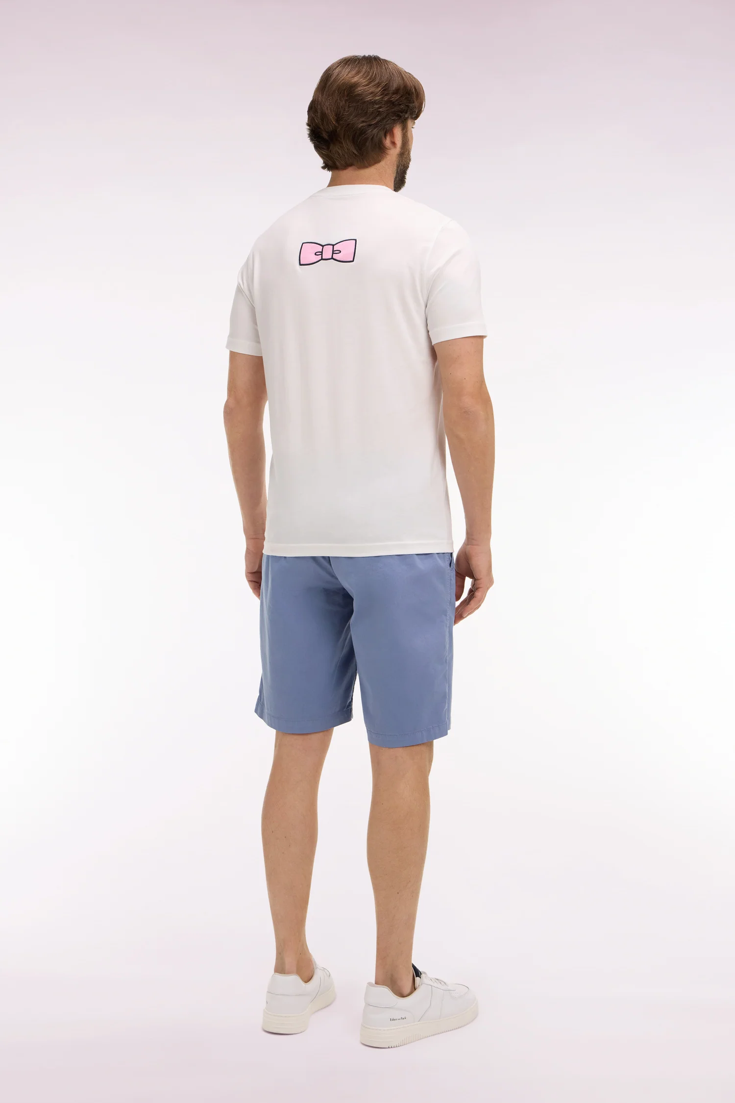 Bermuda chino en gabardine stretch bleu - Image 5
