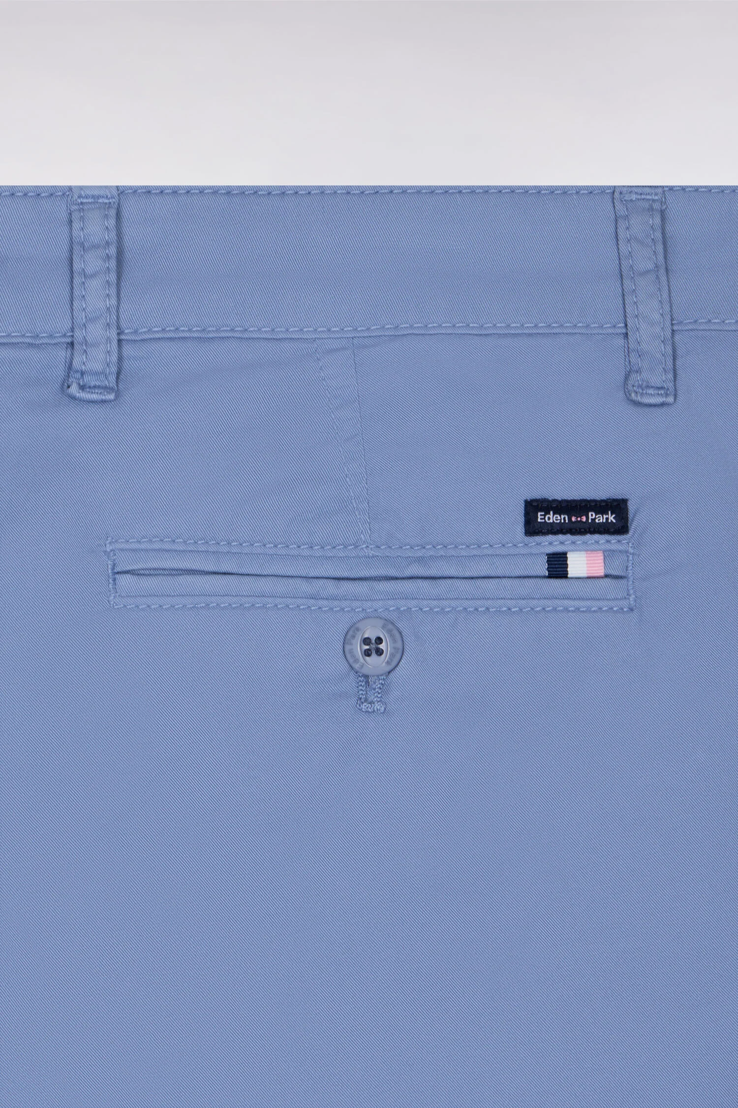 Bermuda chino en gabardine stretch bleu - Image 6