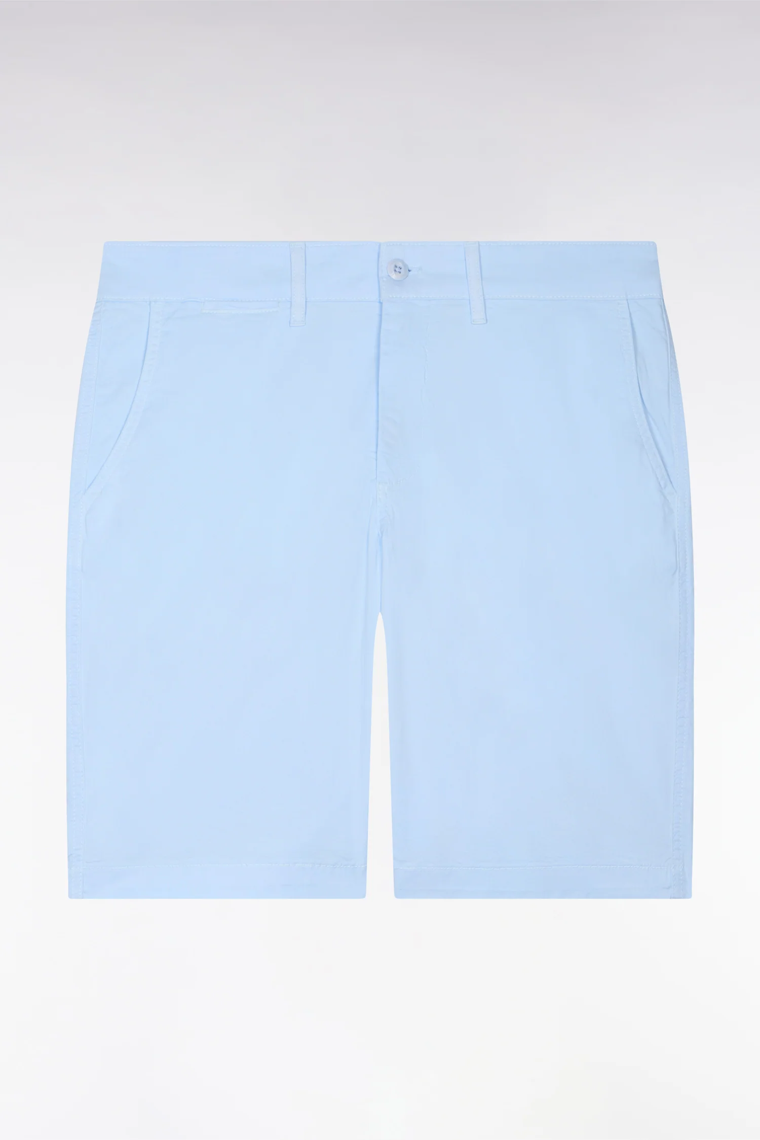 Bermuda chino en gabardine stretch bleu ciel - Image 2