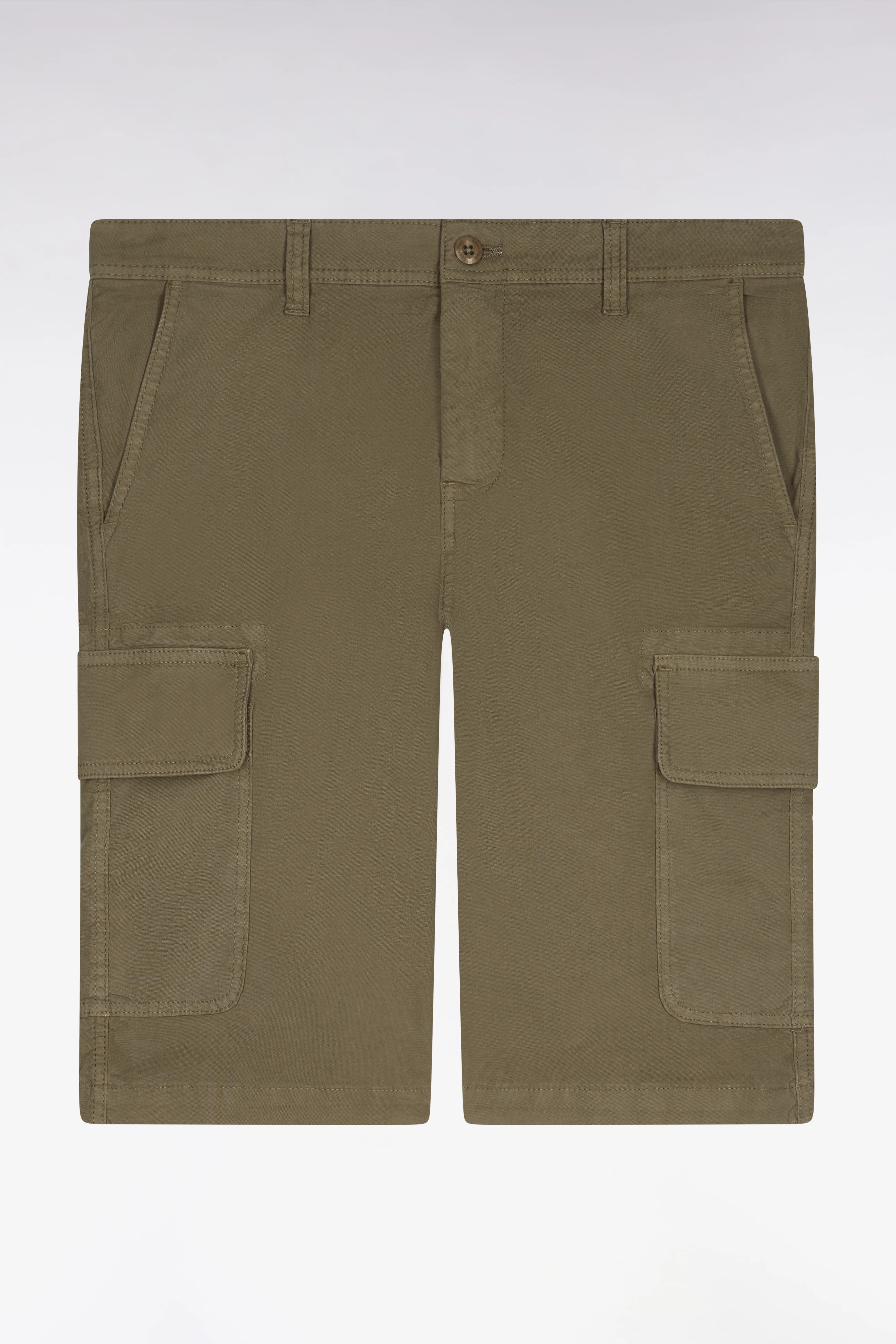 Bermuda chino en gabardine stretch gris clair - Image 2