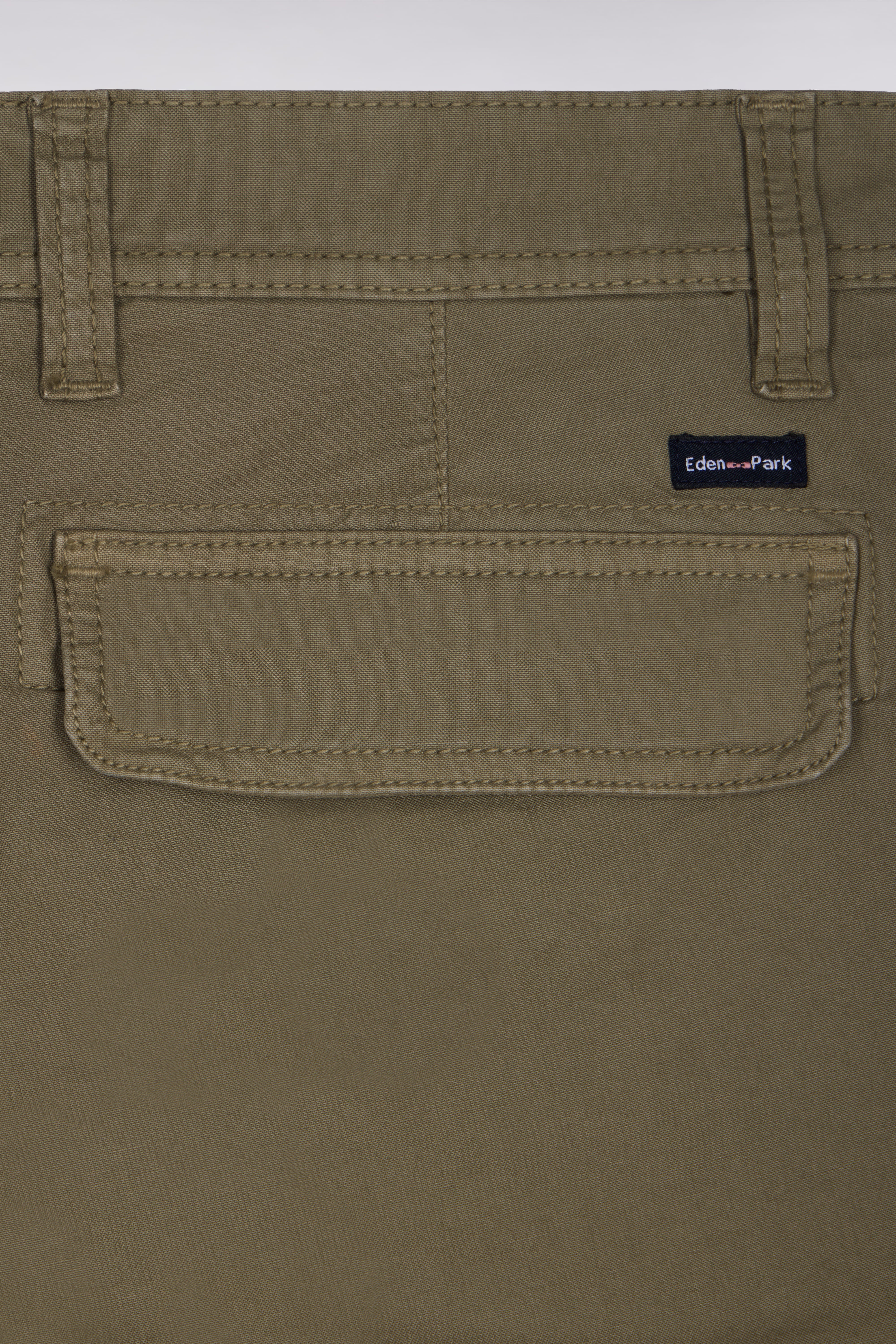 Bermuda chino en gabardine stretch gris clair - Image 6
