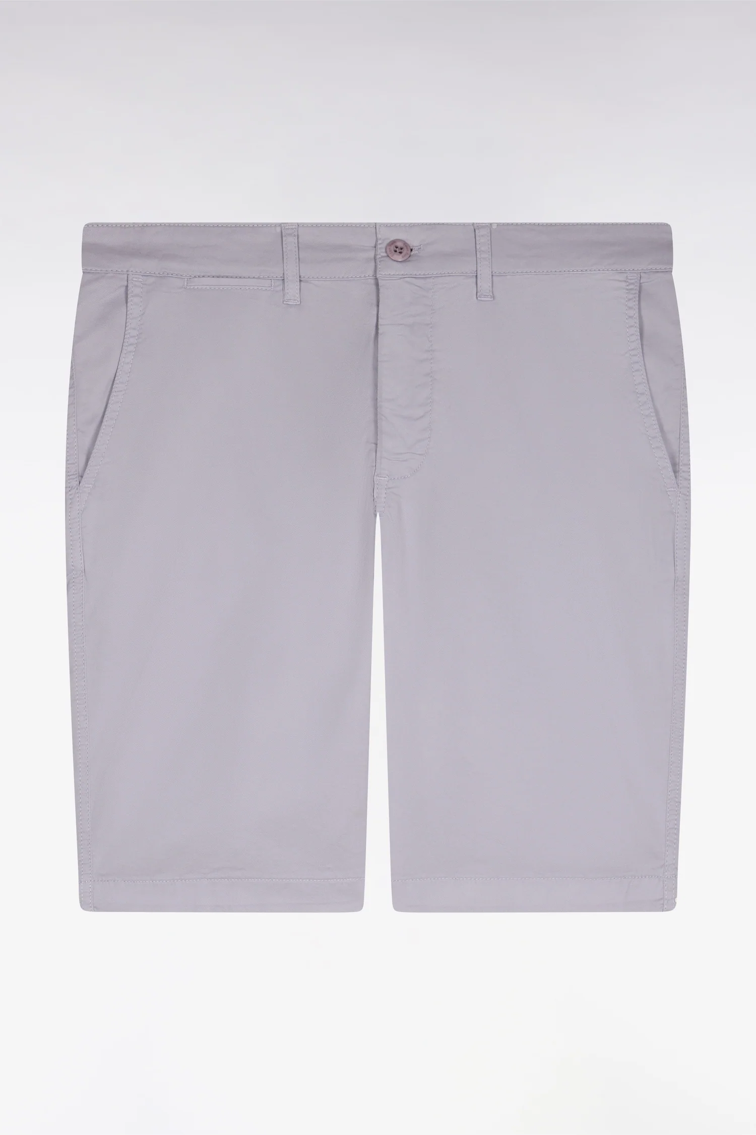 Bermuda chino en gabardine stretch gris - Image 2