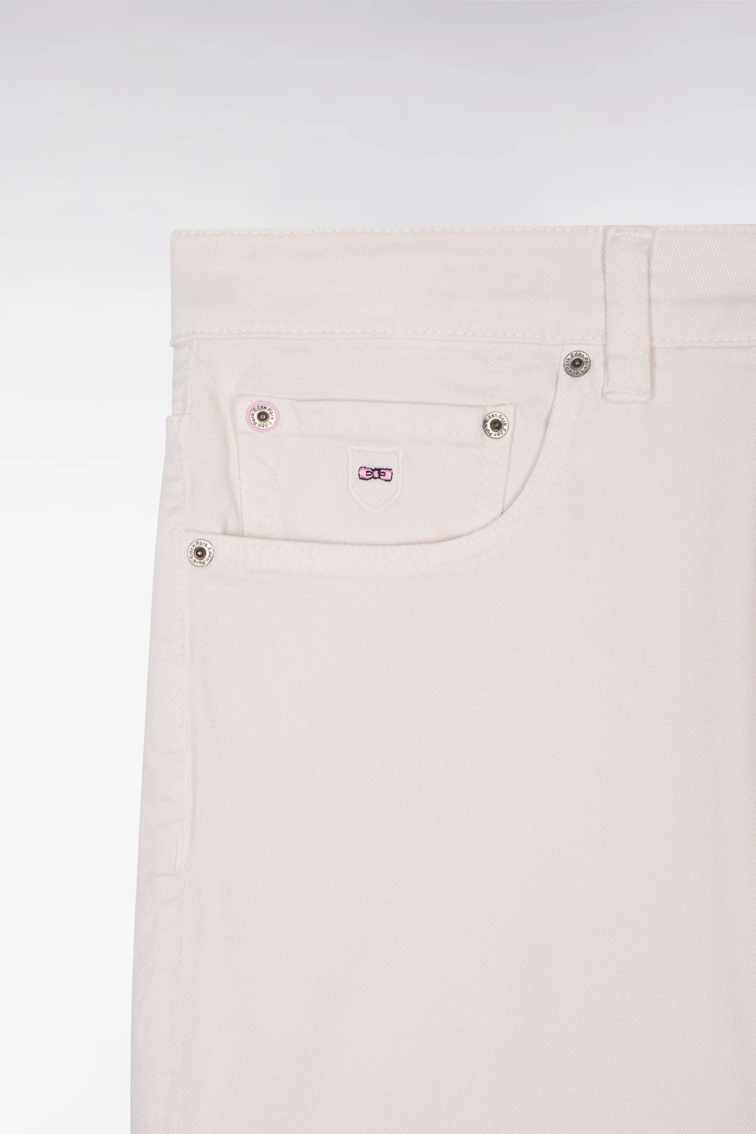 Bermuda en denim stretch écru - Image 6