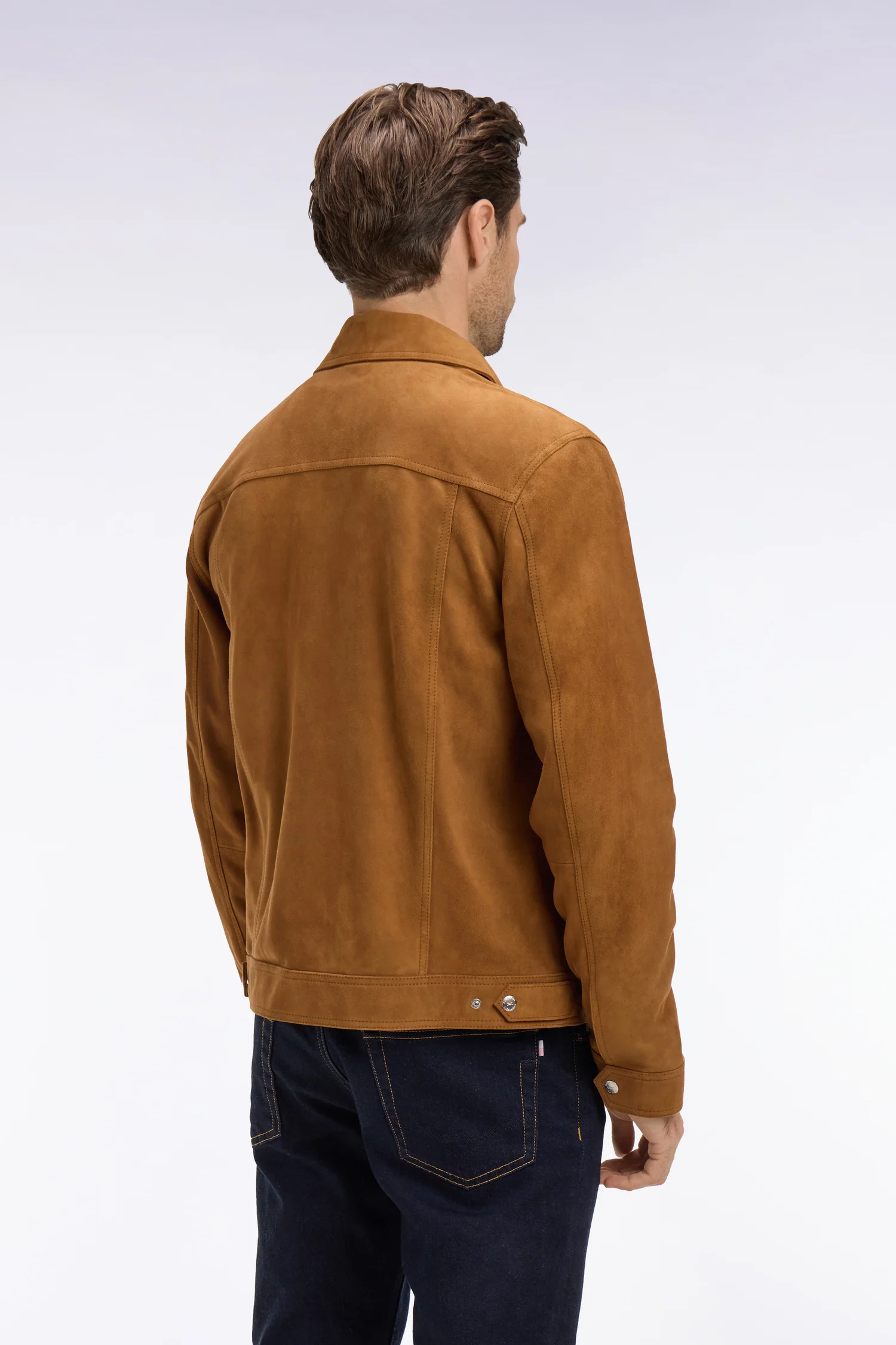 Blouson en daim velours marron - Image 5