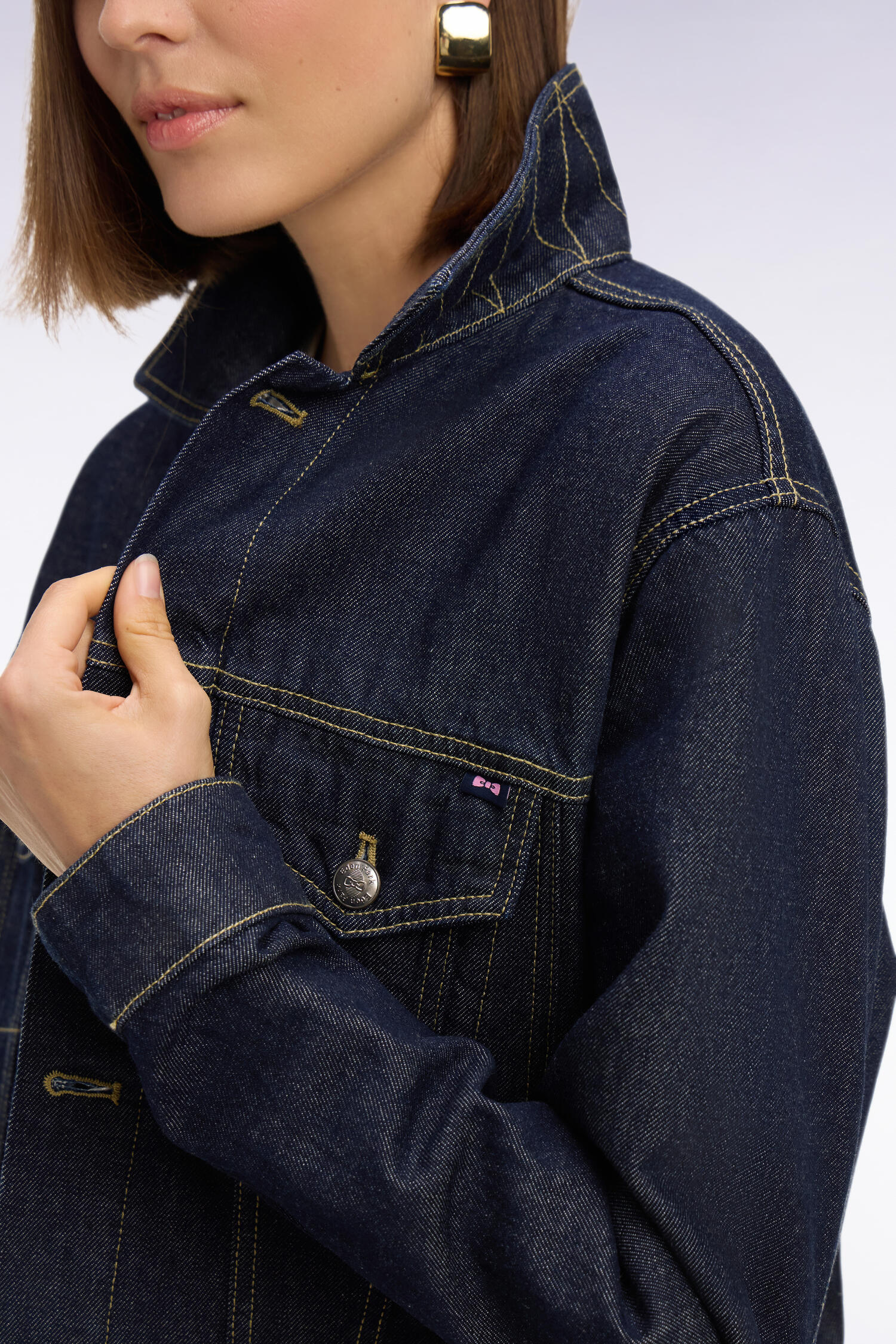 Blouson en denim brut coupe oversized - Image 4