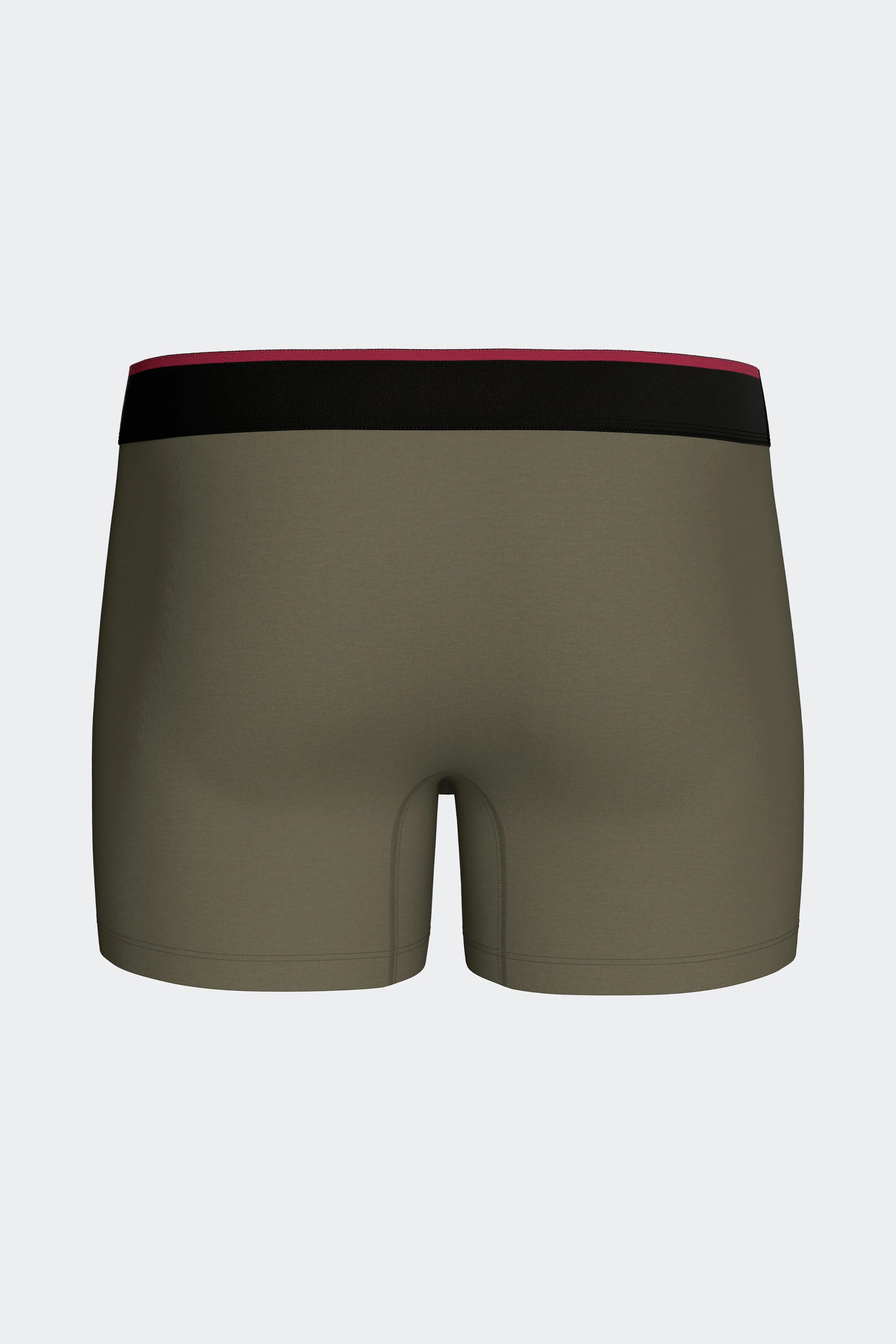Boxer en jersey de coton stretch kaki - Image 3