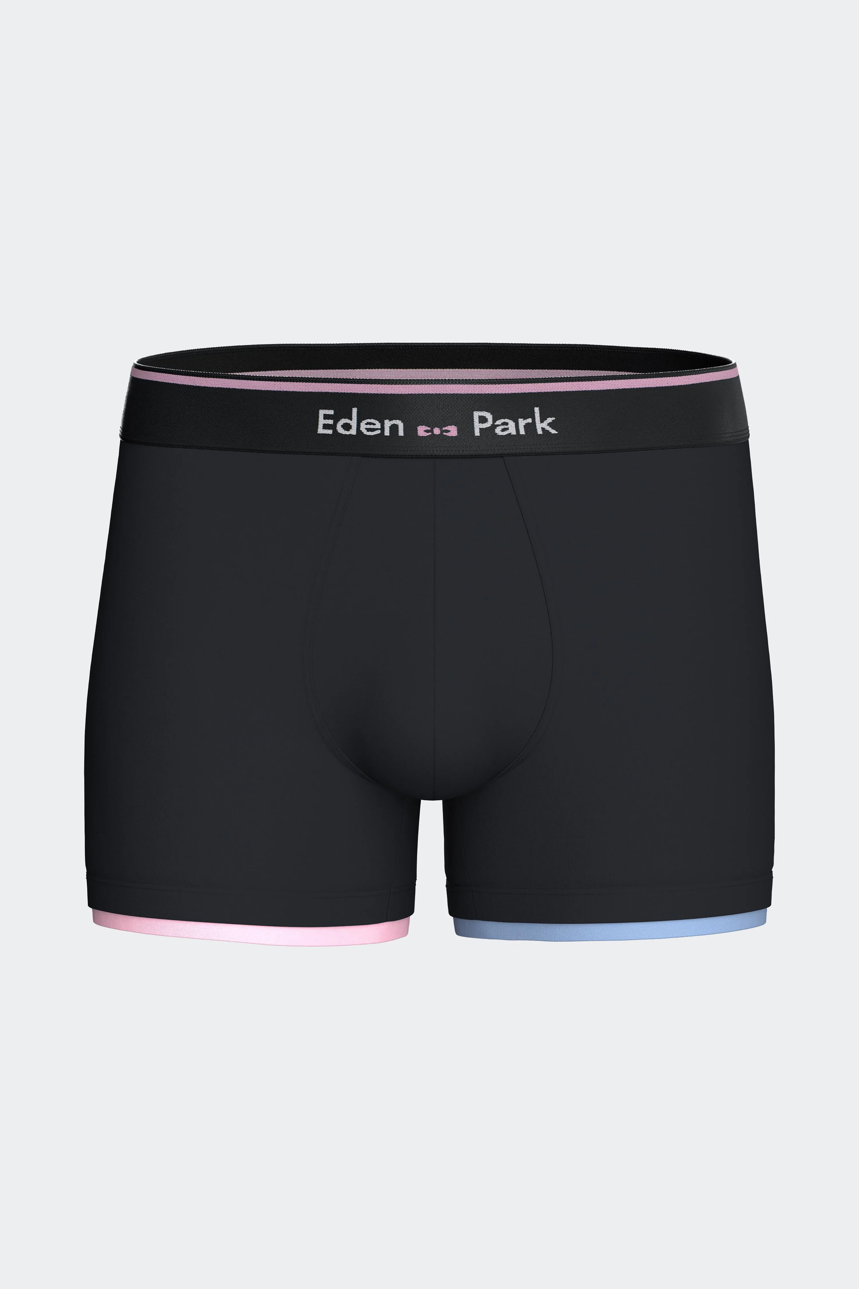 Boxer en jersey de coton stretch marine détails bicolores