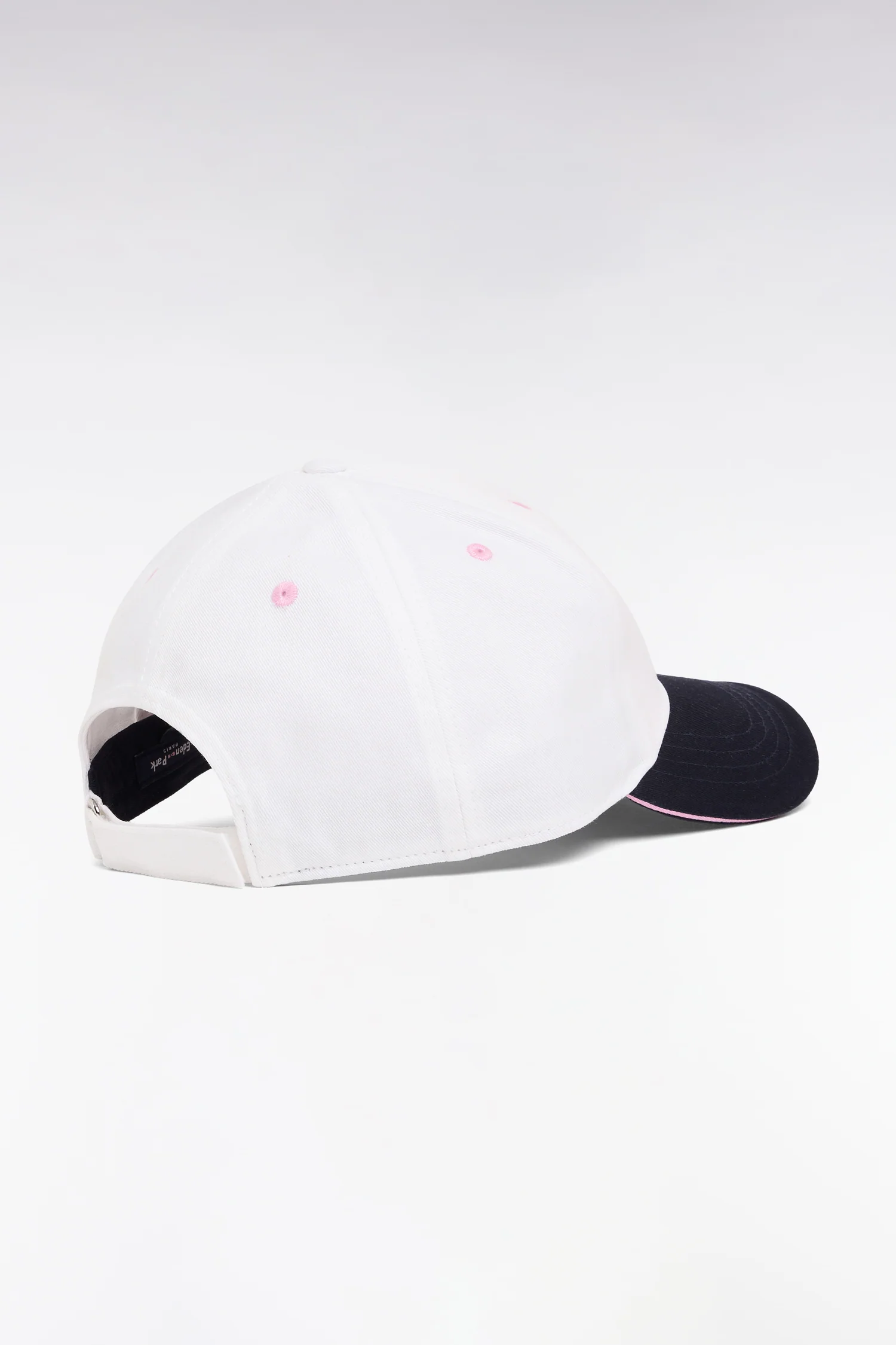 Casquette en twill de coton bicolore brodée - Image 2