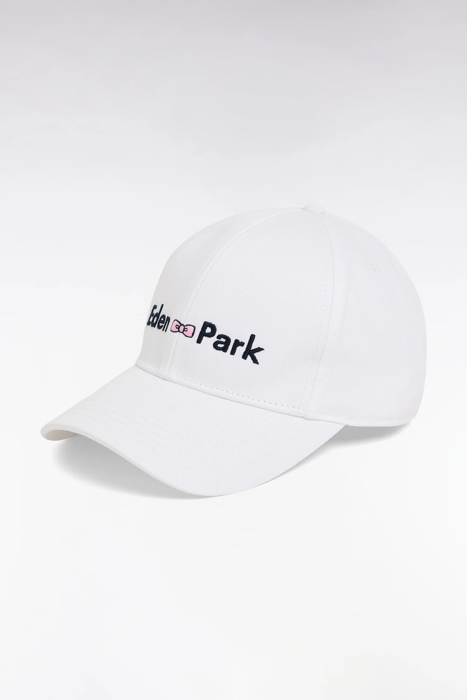 Casquette en twill de coton blanc broderie Eden Park