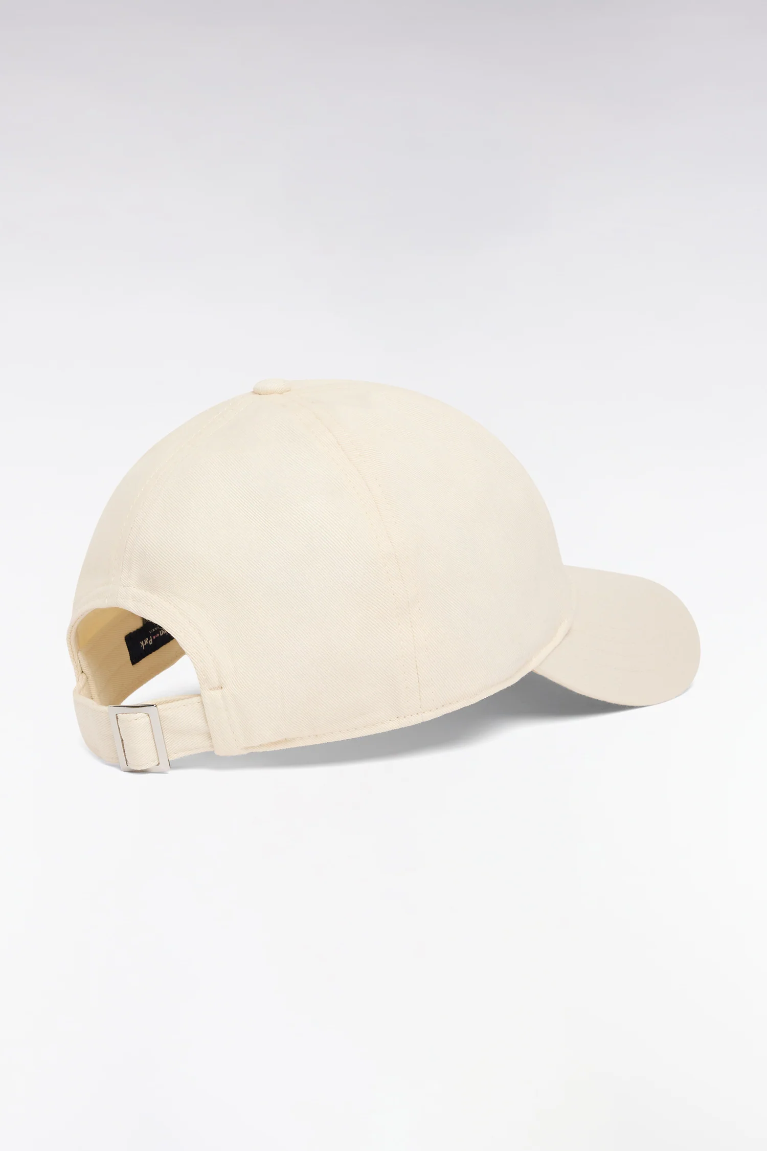 Casquette en twill de coton écru broderie initiales EP - Image 2