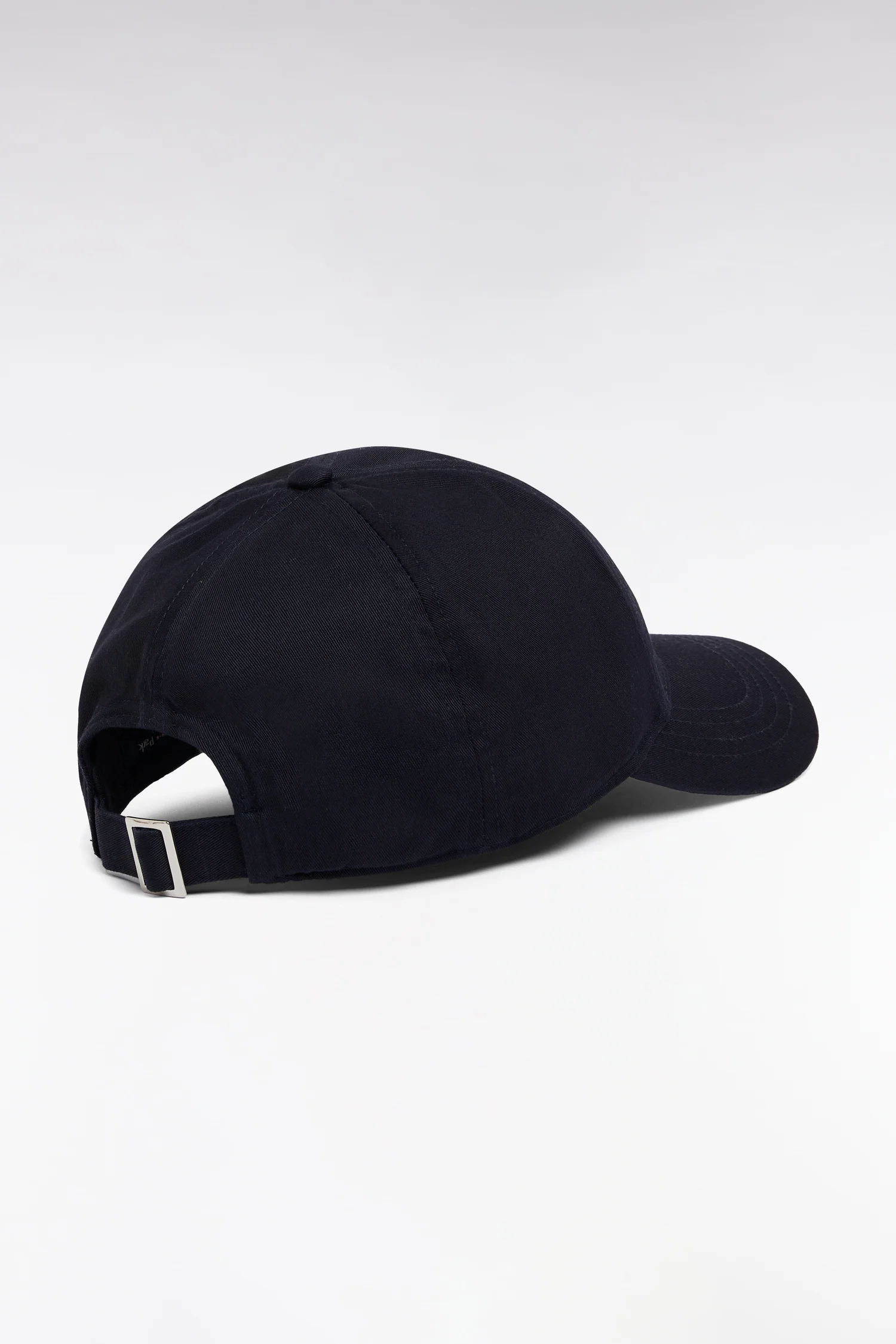 Casquette en twill de coton marine broderie initiales EP - Image 2