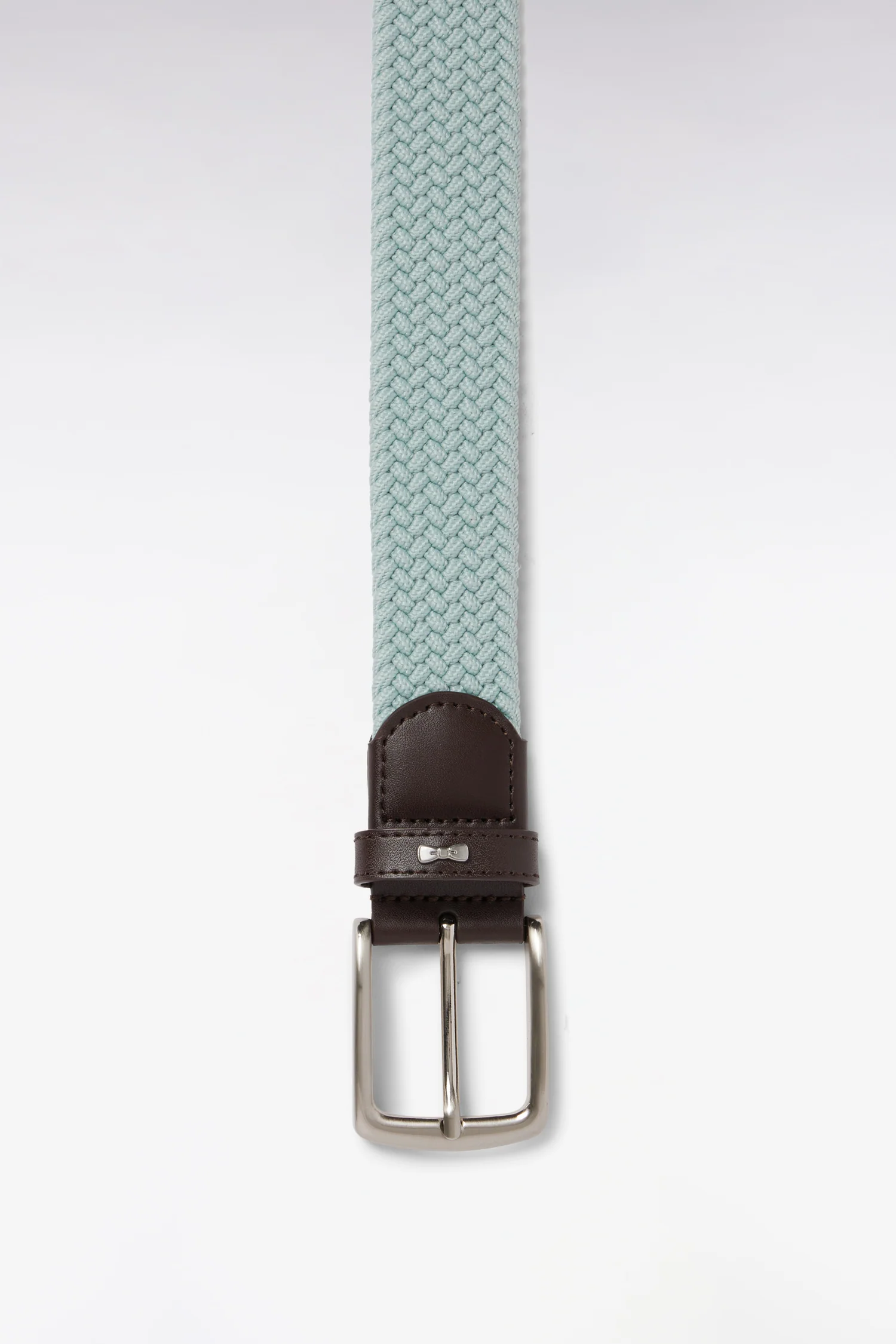 Ceinture textile élastiquée vert d'eau - Image 2