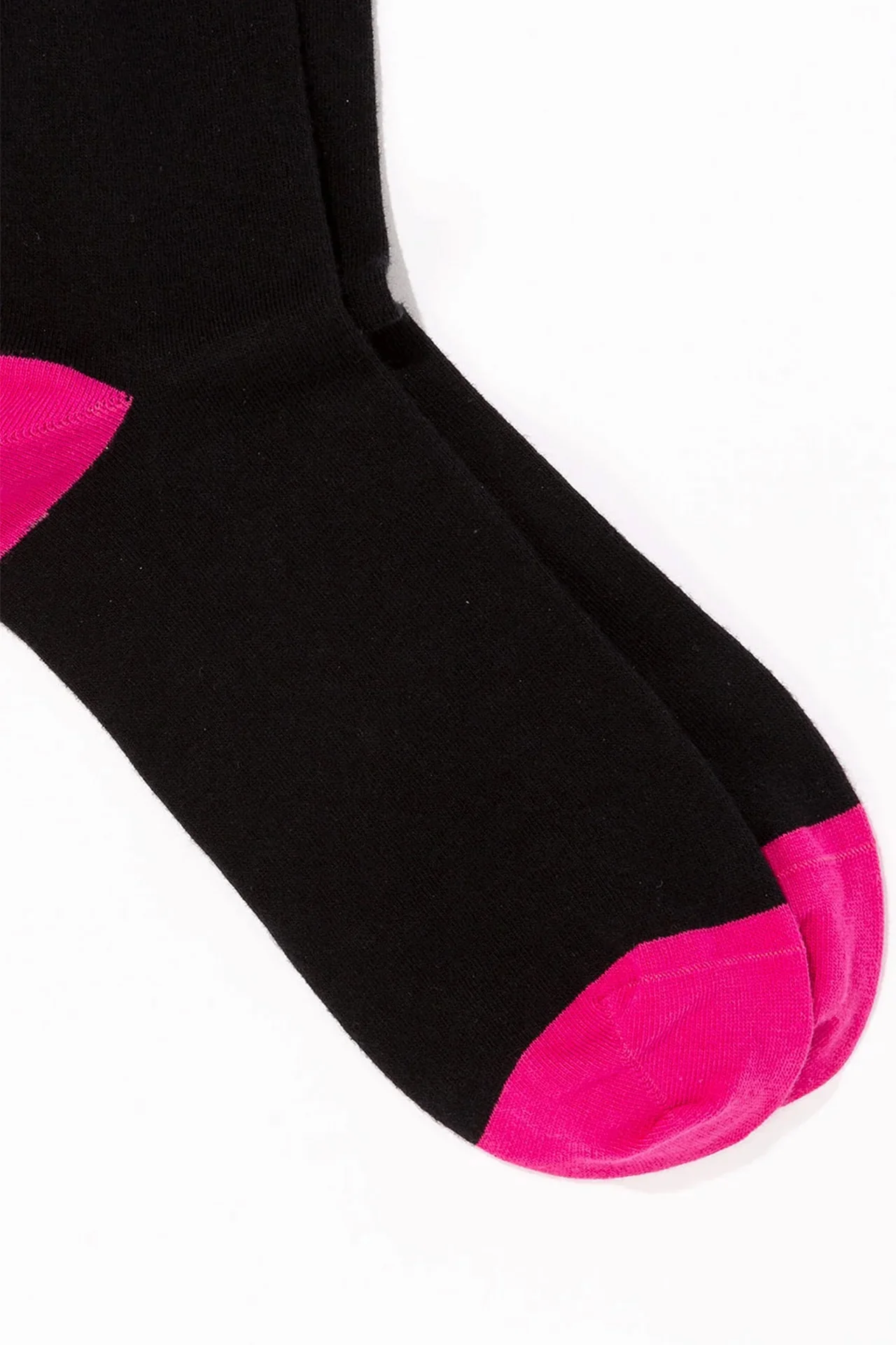 Chaussettes montantes noires color-block - Image 4