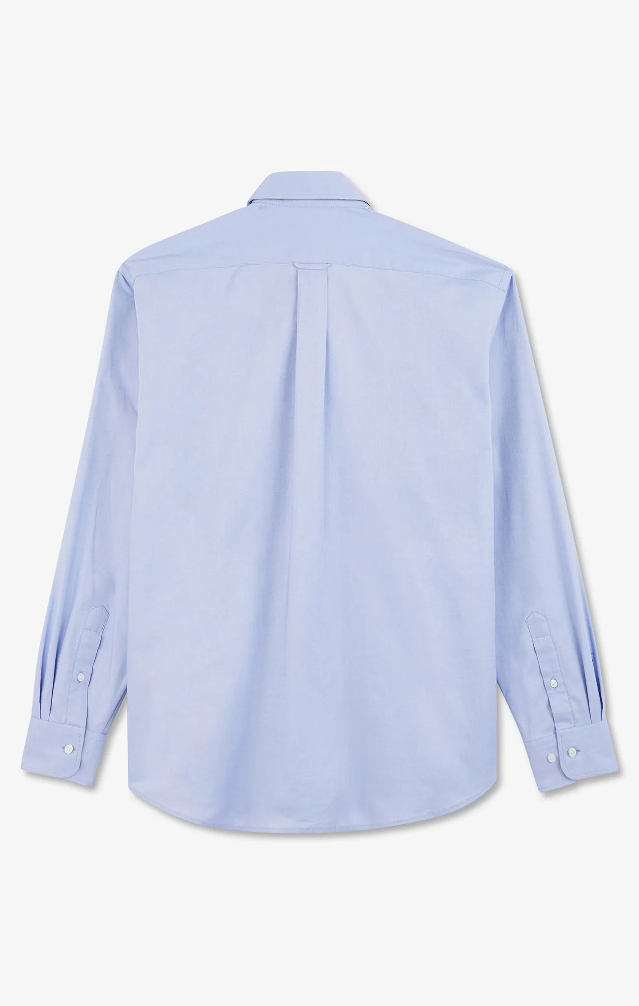 Chemise bleue unie en coton - Image 6