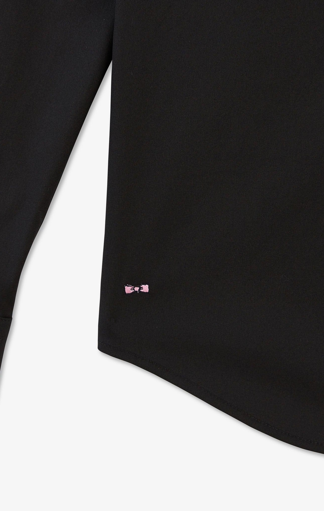 Chemise noir slim en popeline stretch - Image 8