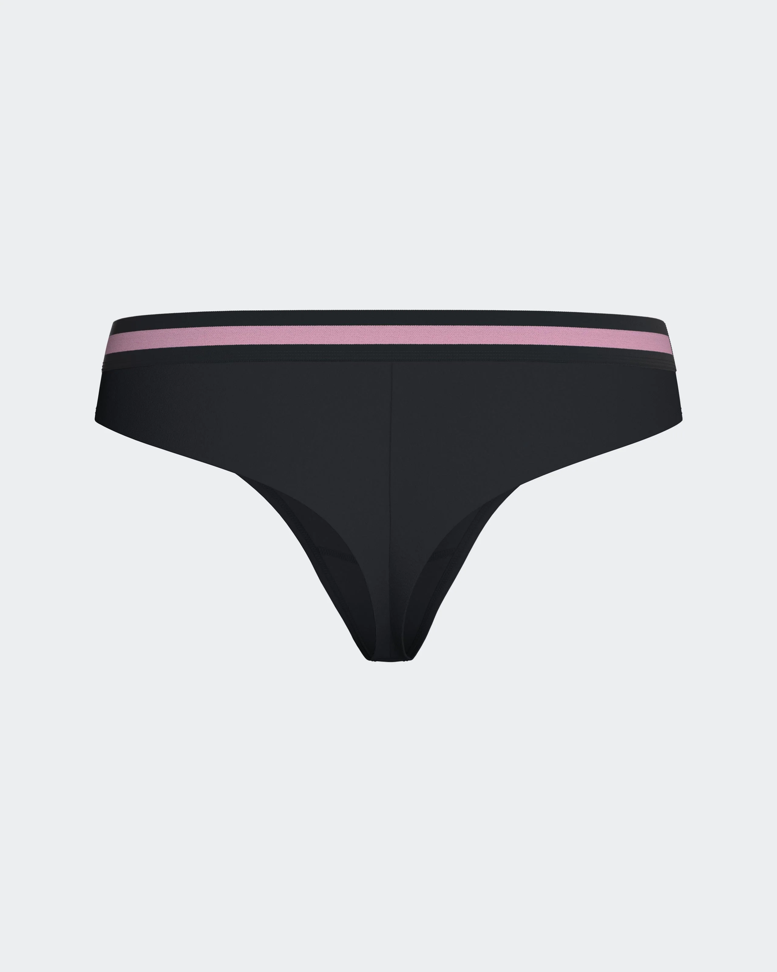 Culotte tanga en coton stretch marine - Image 3