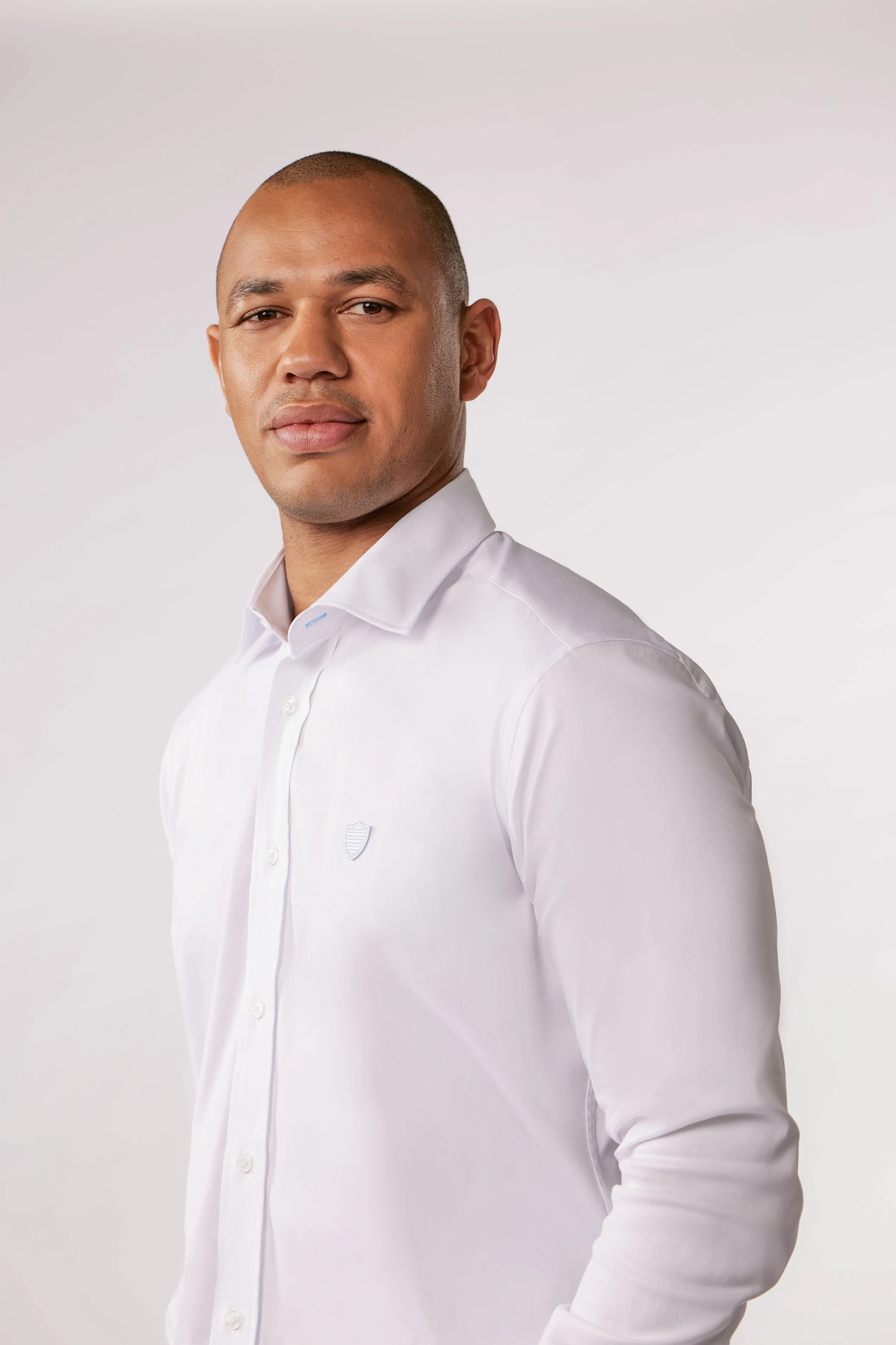Chemise en coton stretch blanche Eden Park x Racing 92 - Image 3