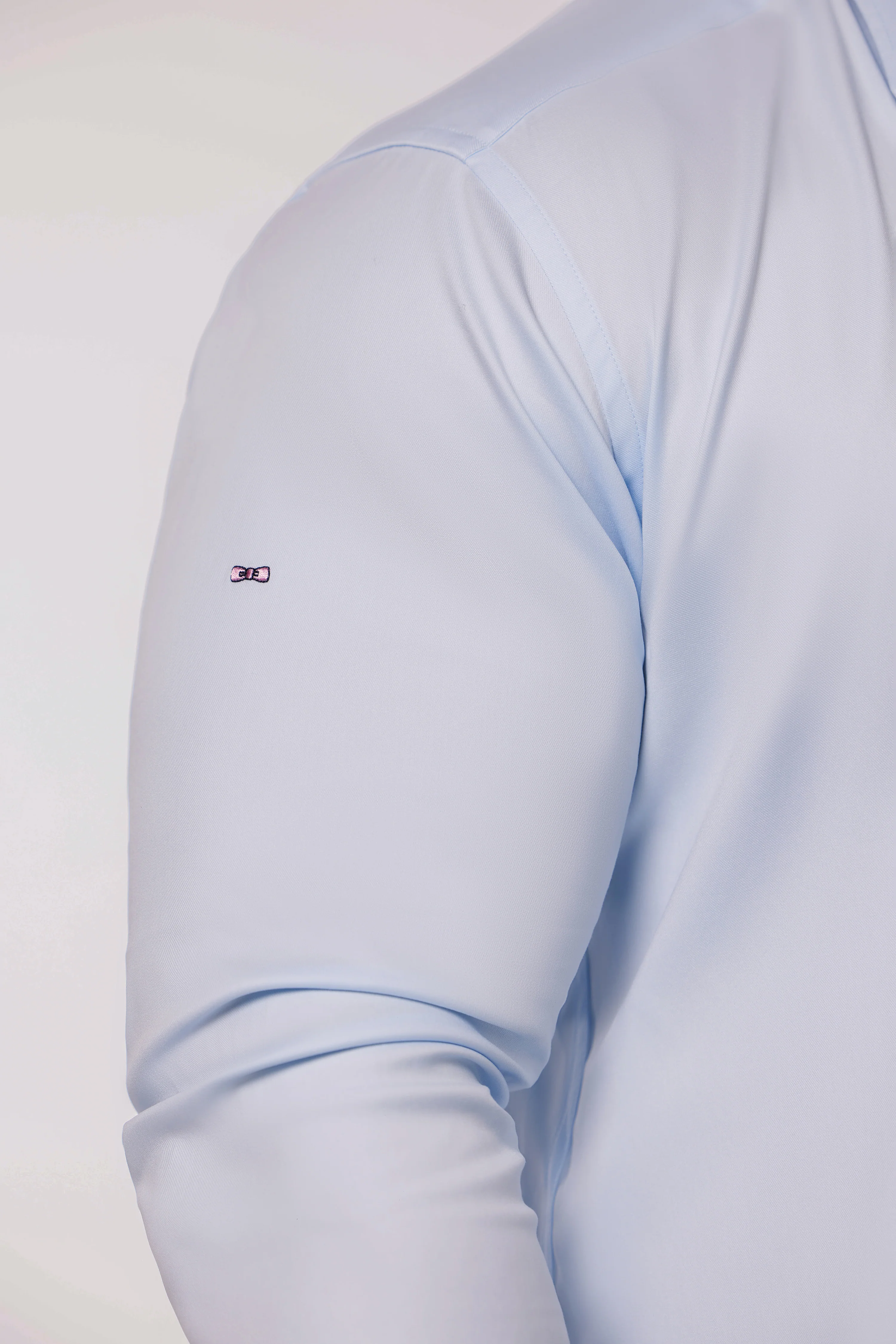 Chemise en coton stretch bleu ciel Eden Park x Racing 92 - Image 5