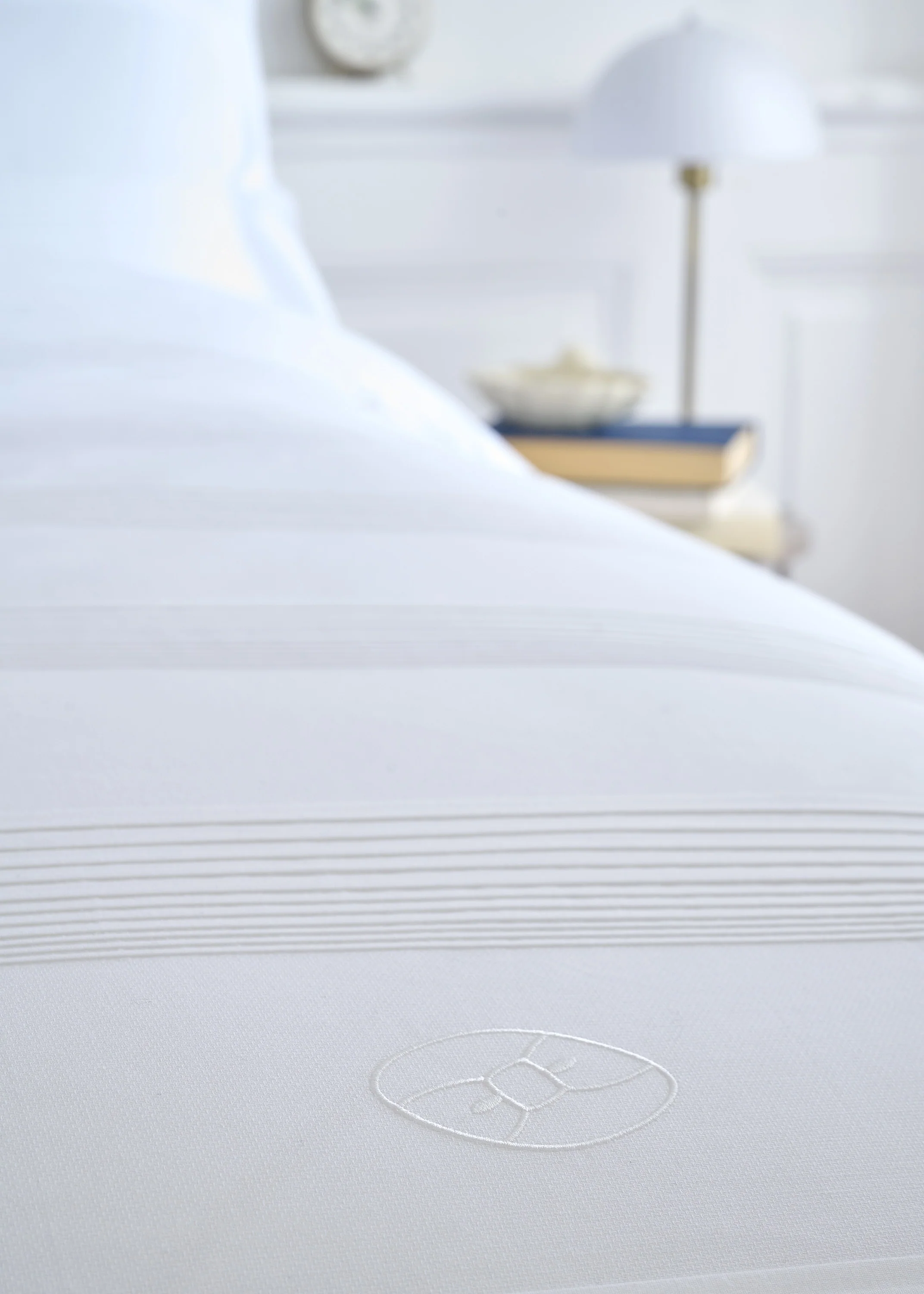 Housse de couette en percale de coton blanche - Image 2