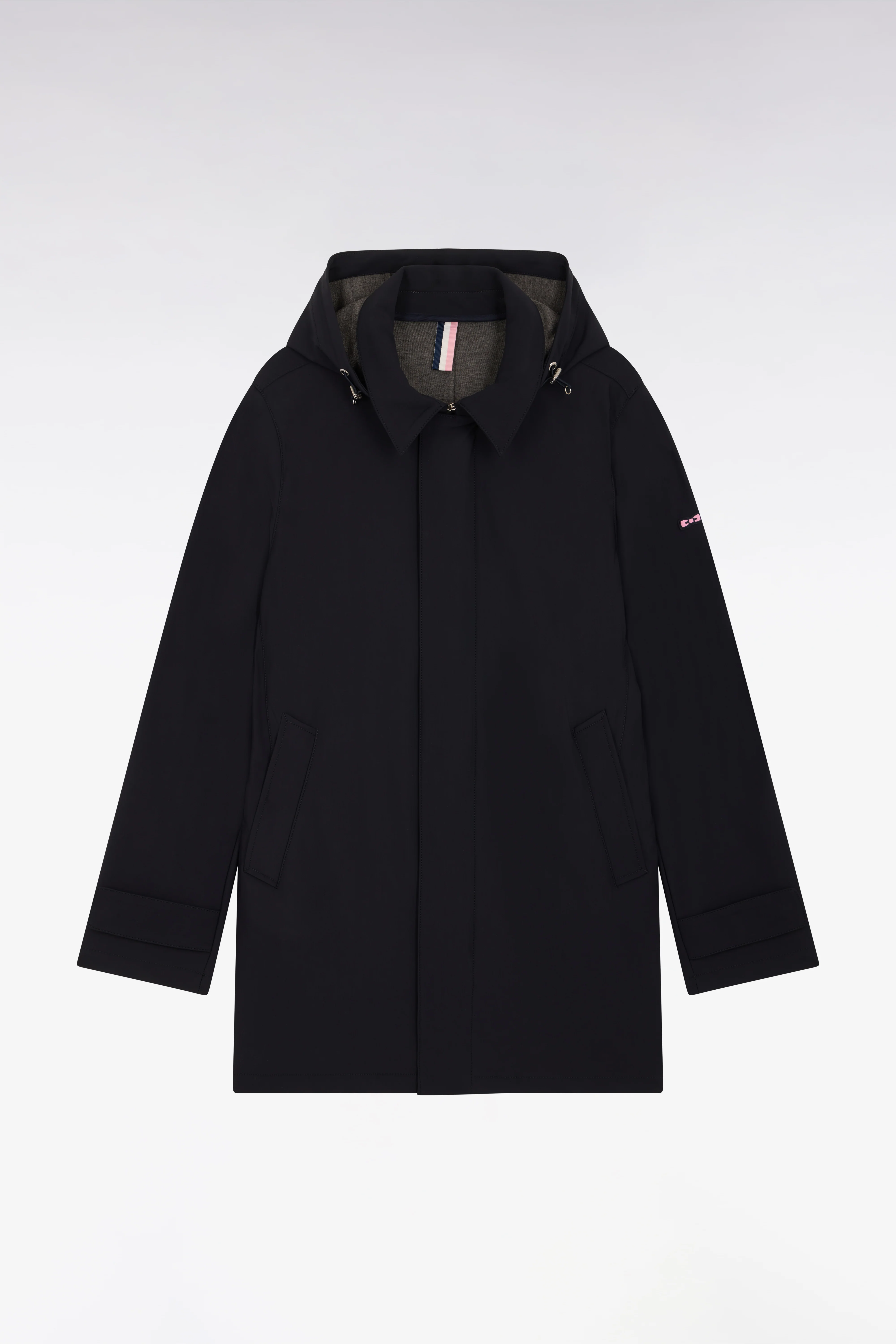 Imperméable en nylon technique double face marine