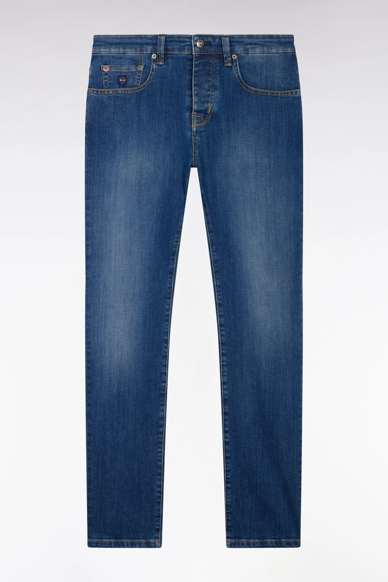 Jean bleu en coton stretch - Image 2