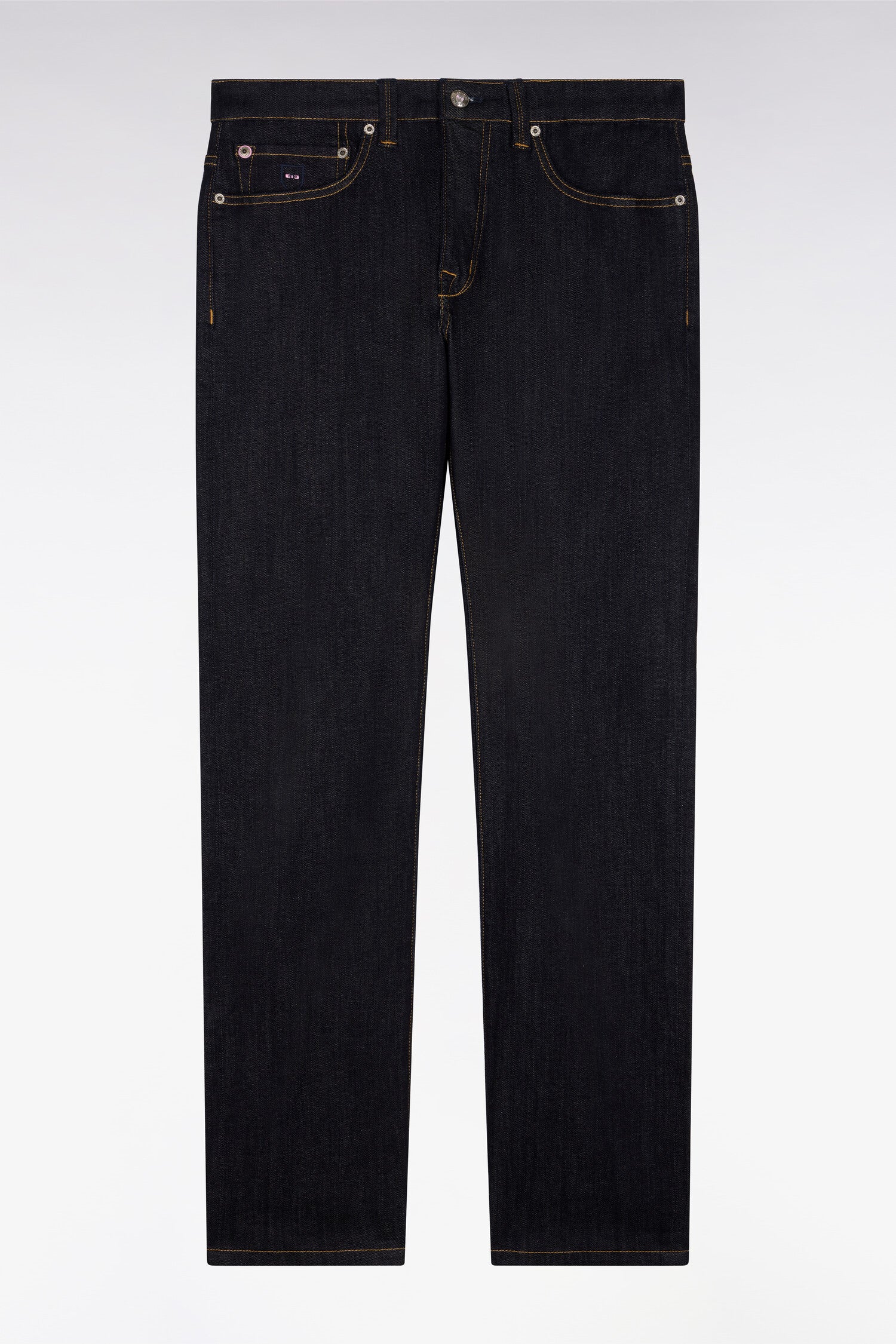 Jean bleu marine en coton extensible - Image 2