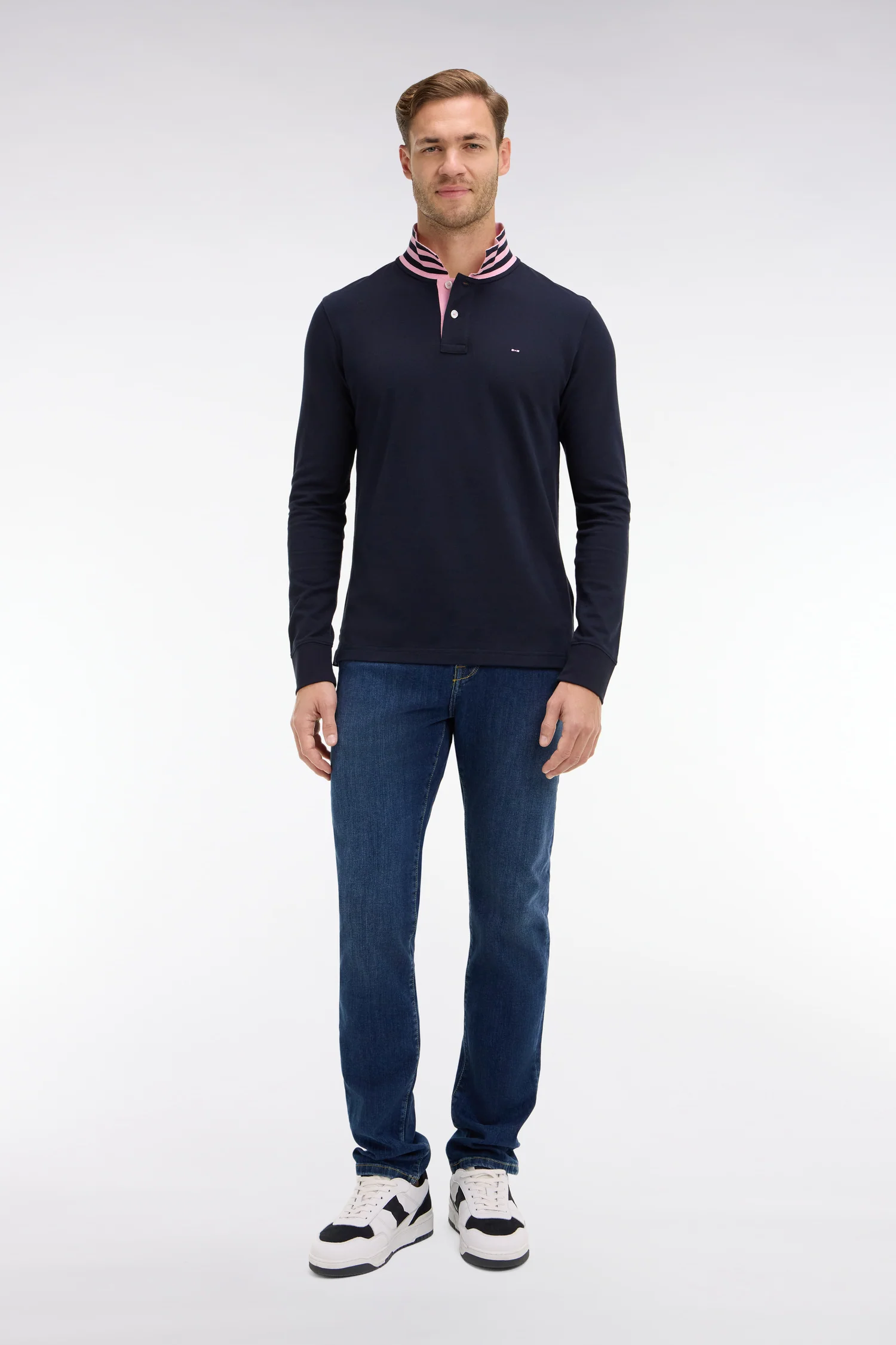 Jean slim bleu en coton extensible - Image 3