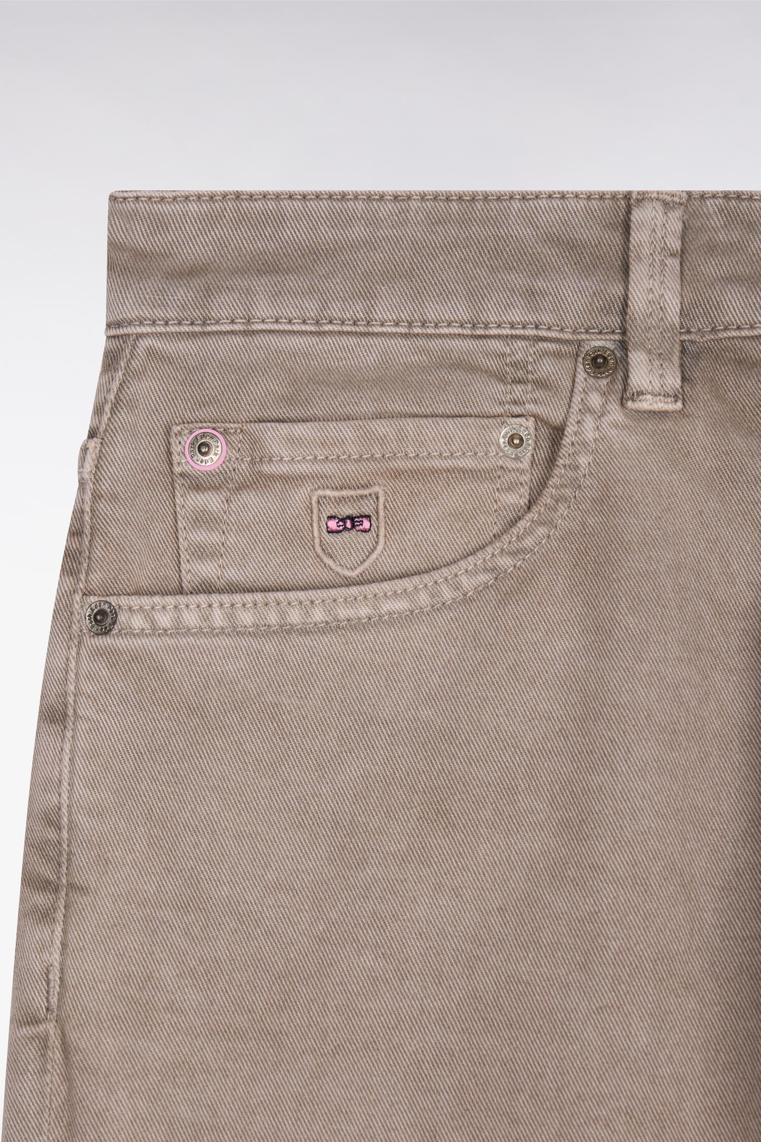 Jean en denim stretch beige coupe regular - Image 6
