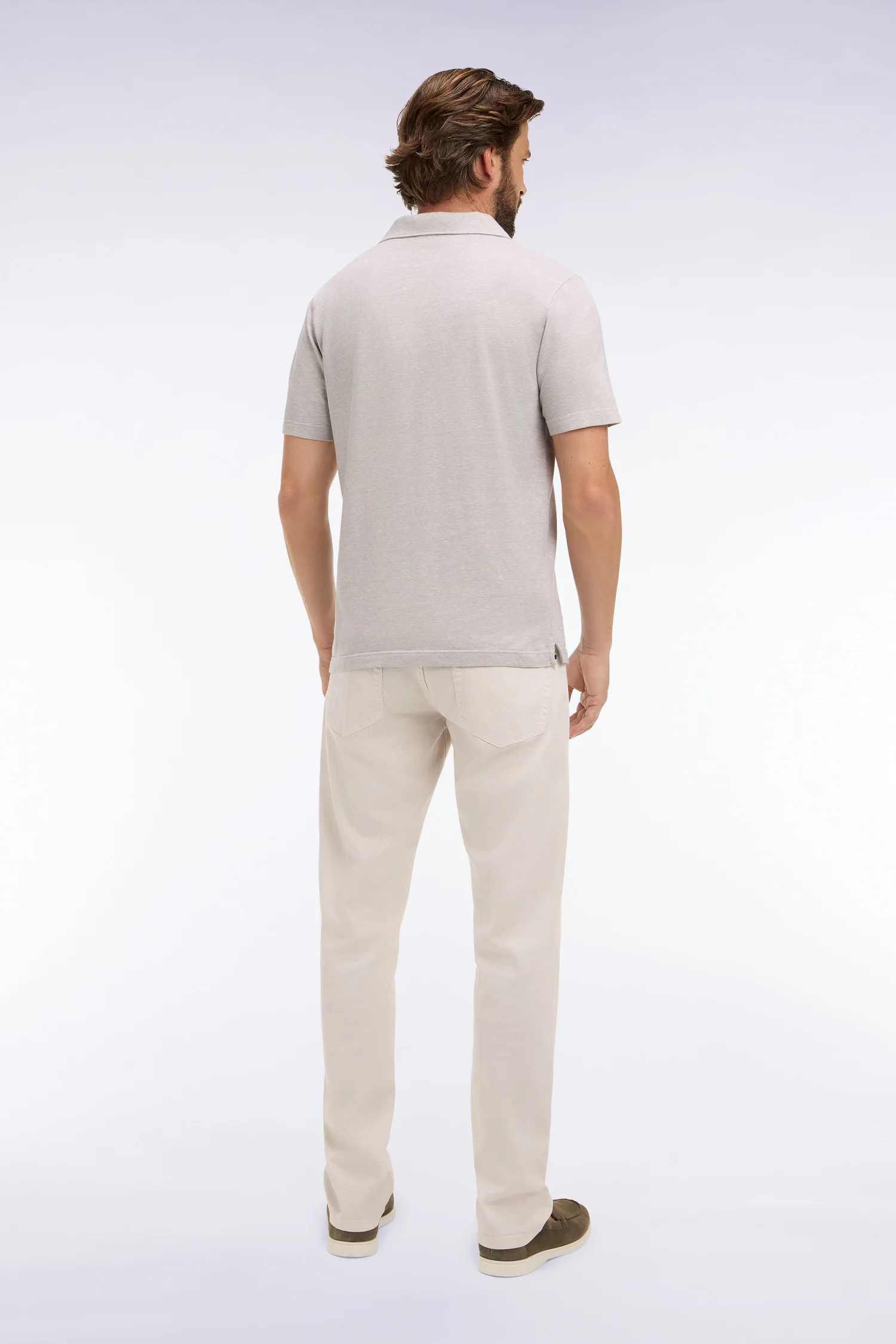 Jean en denim stretch écru coupe regular - Image 5
