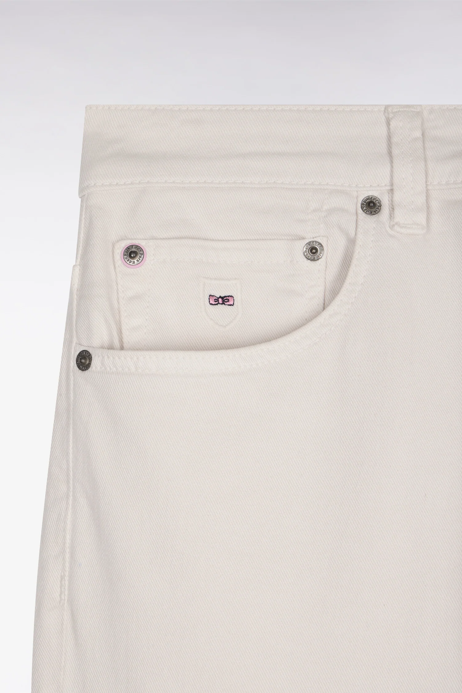 Jean en denim stretch écru coupe regular - Image 6