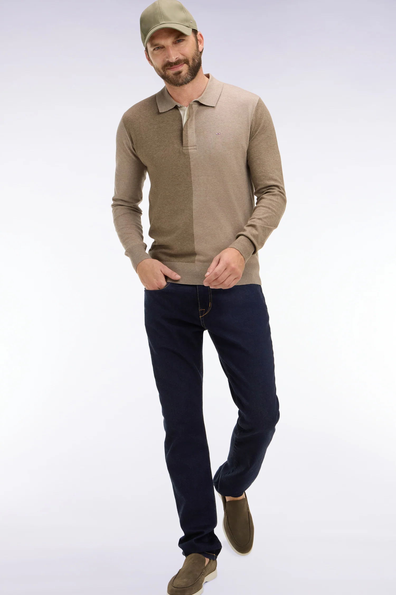 Jean en denim stretch marine one wash coupe slim