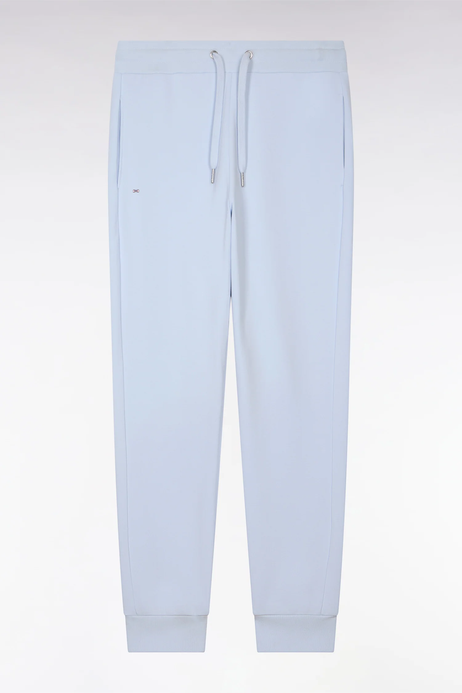 Jogging uni en molleton coton ciel coupe regular - Image 2