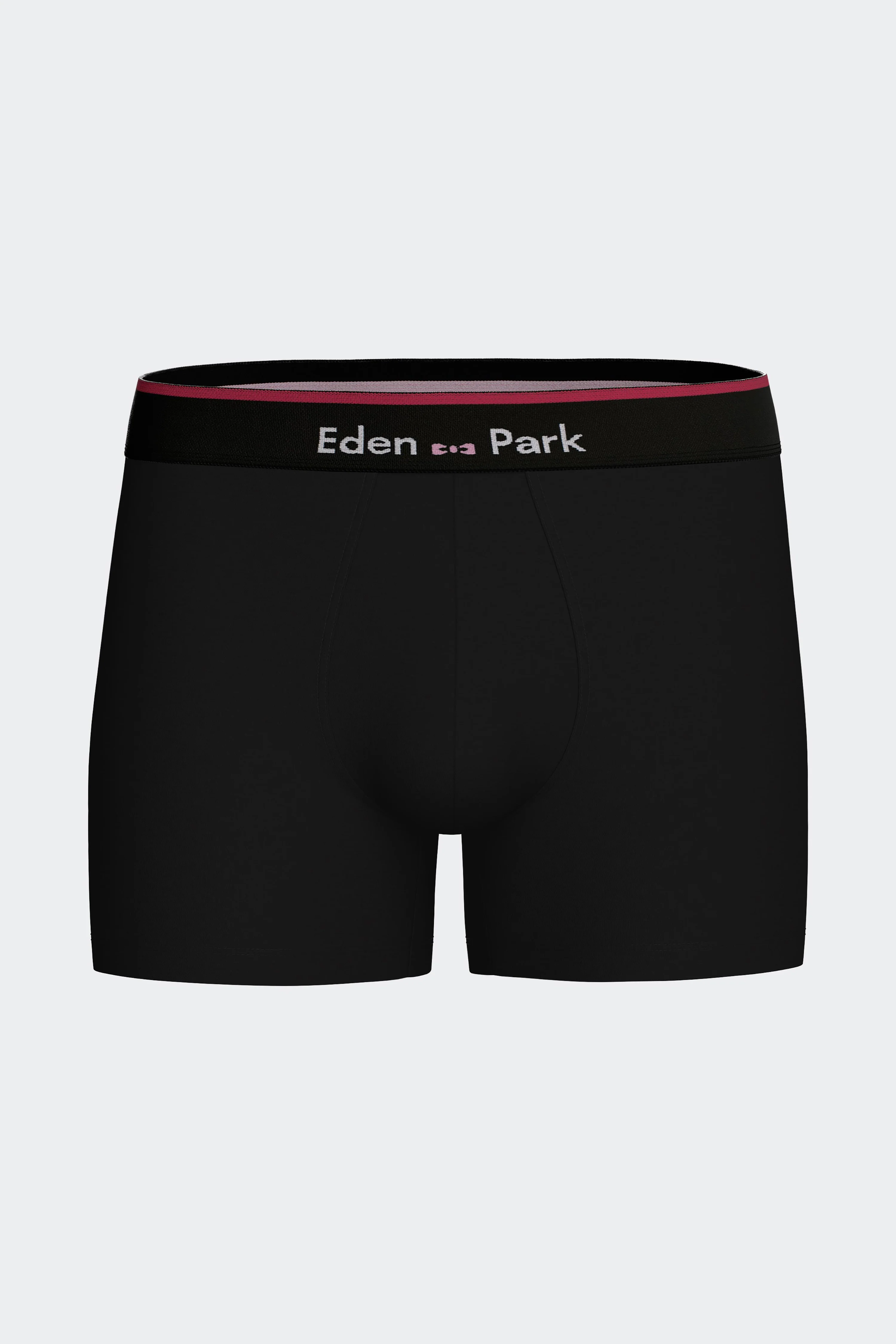 Lot de deux boxers en coton stretch fuchsia - Image 2