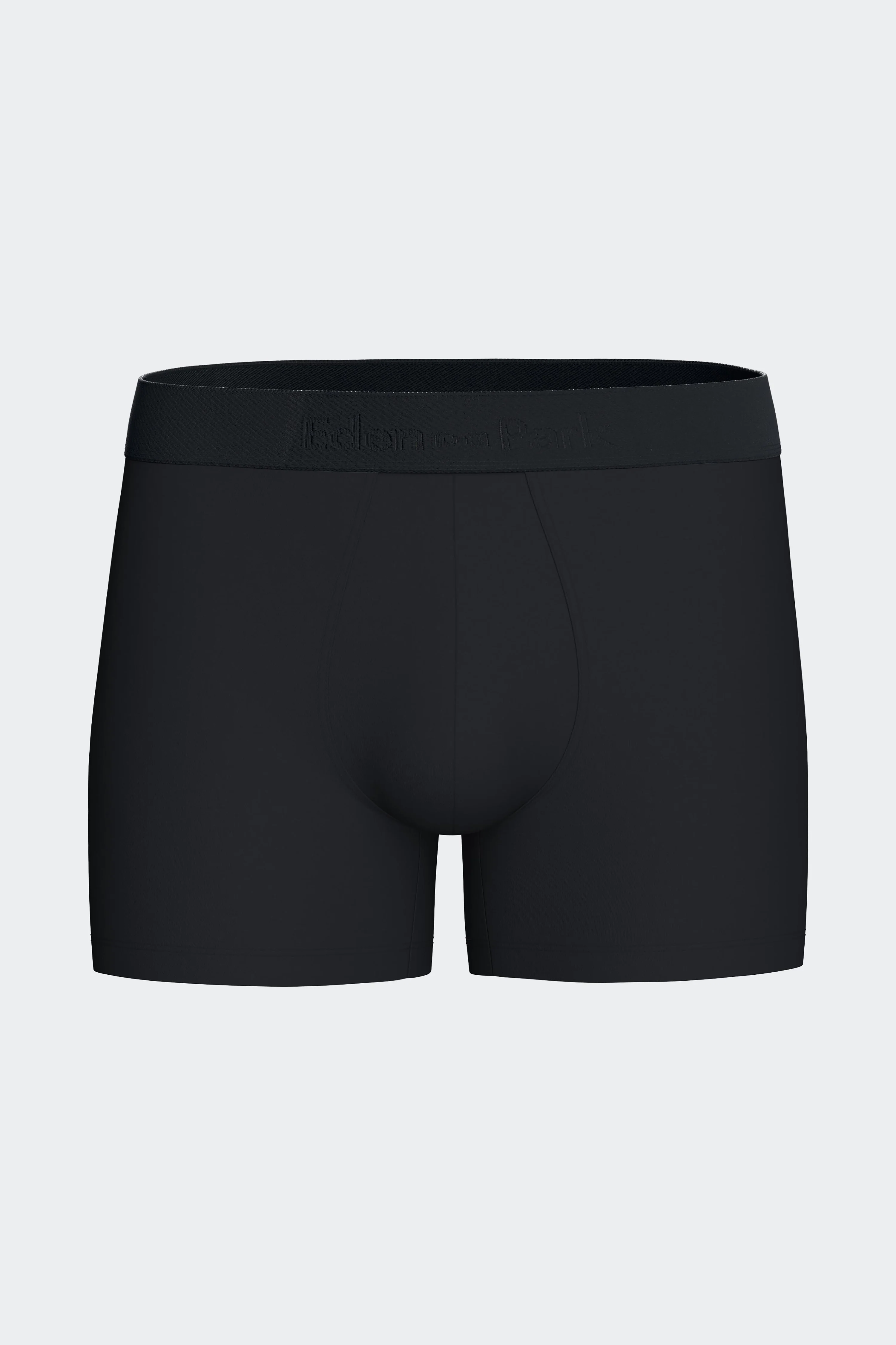 Lot de deux boxers en jersey de coton stretch marine et kaki imprimé pois - Image 2
