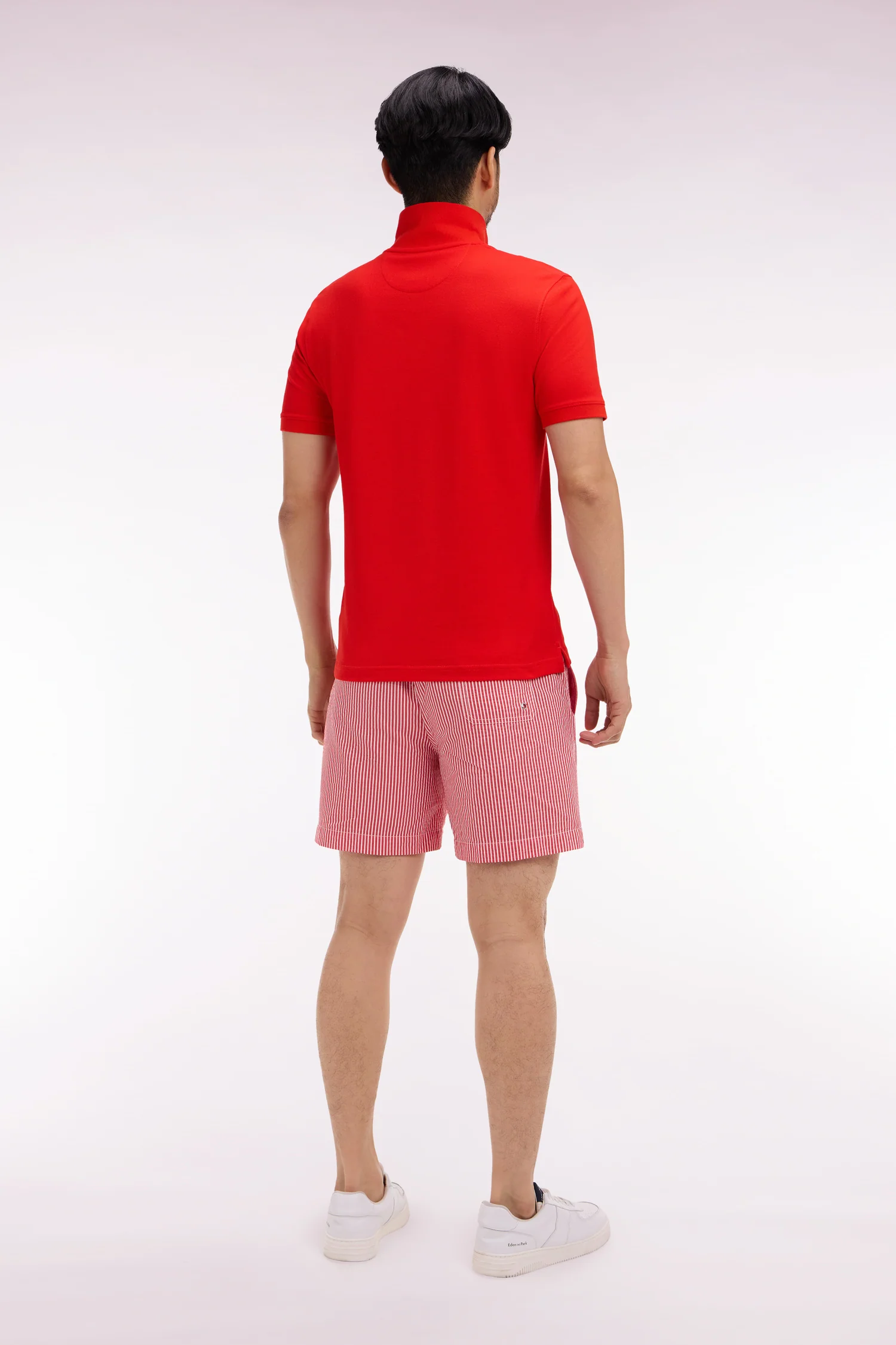 Maillot de bain en coton mélangé rouge - Image 5