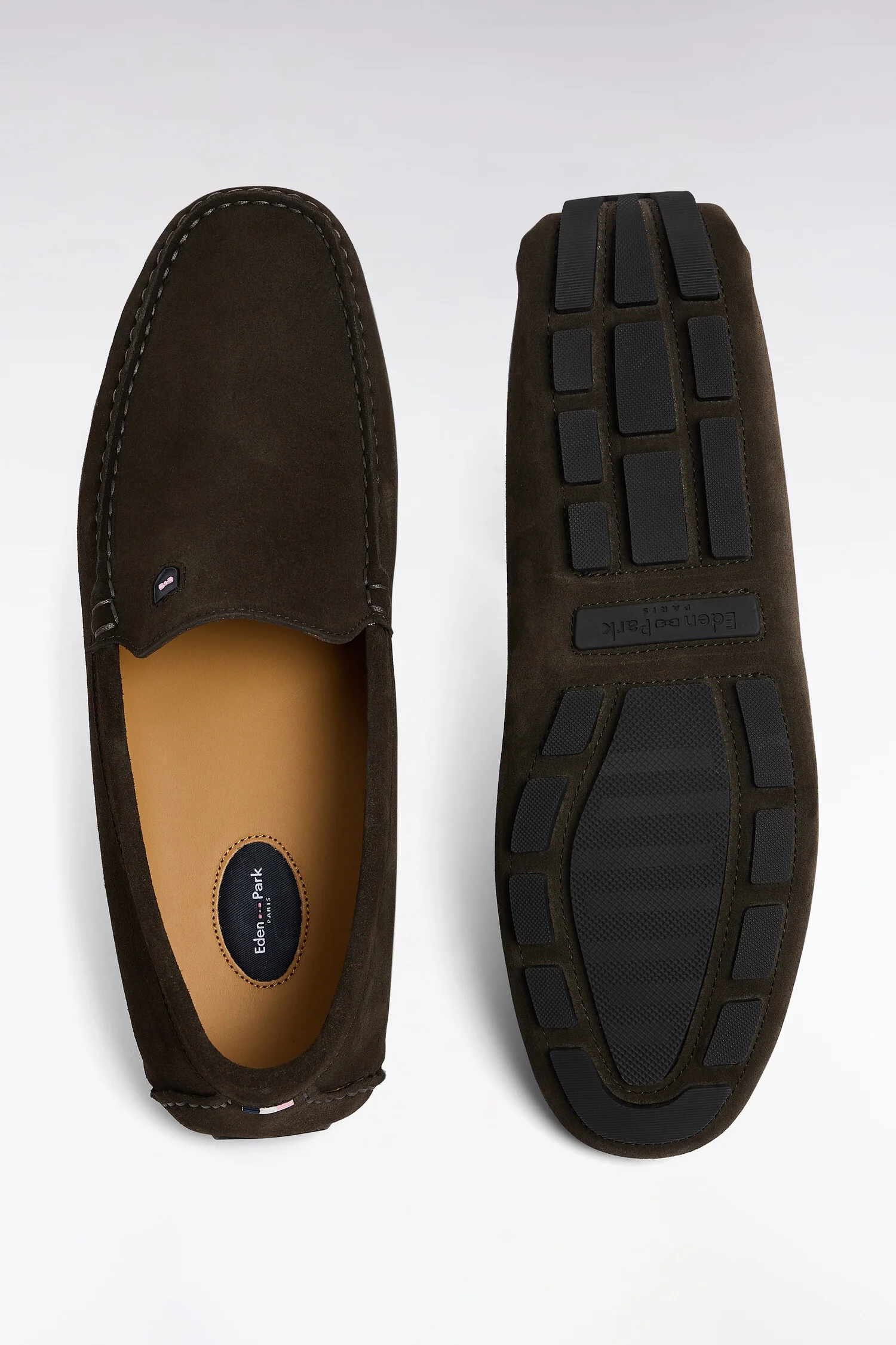 Mocassins en cuir suédé marron - Image 2