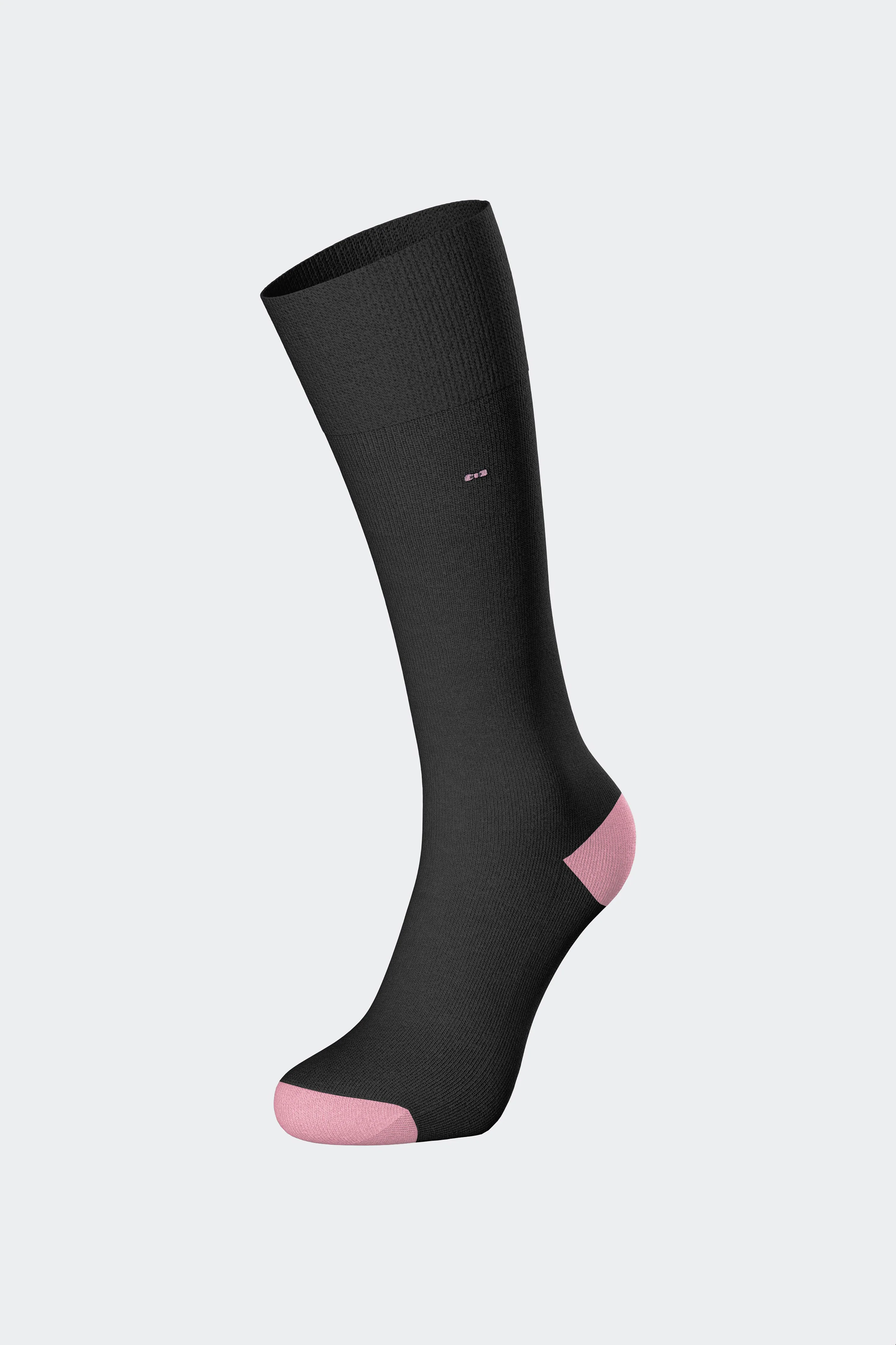 Paire de chaussettes en coton mélangé noir