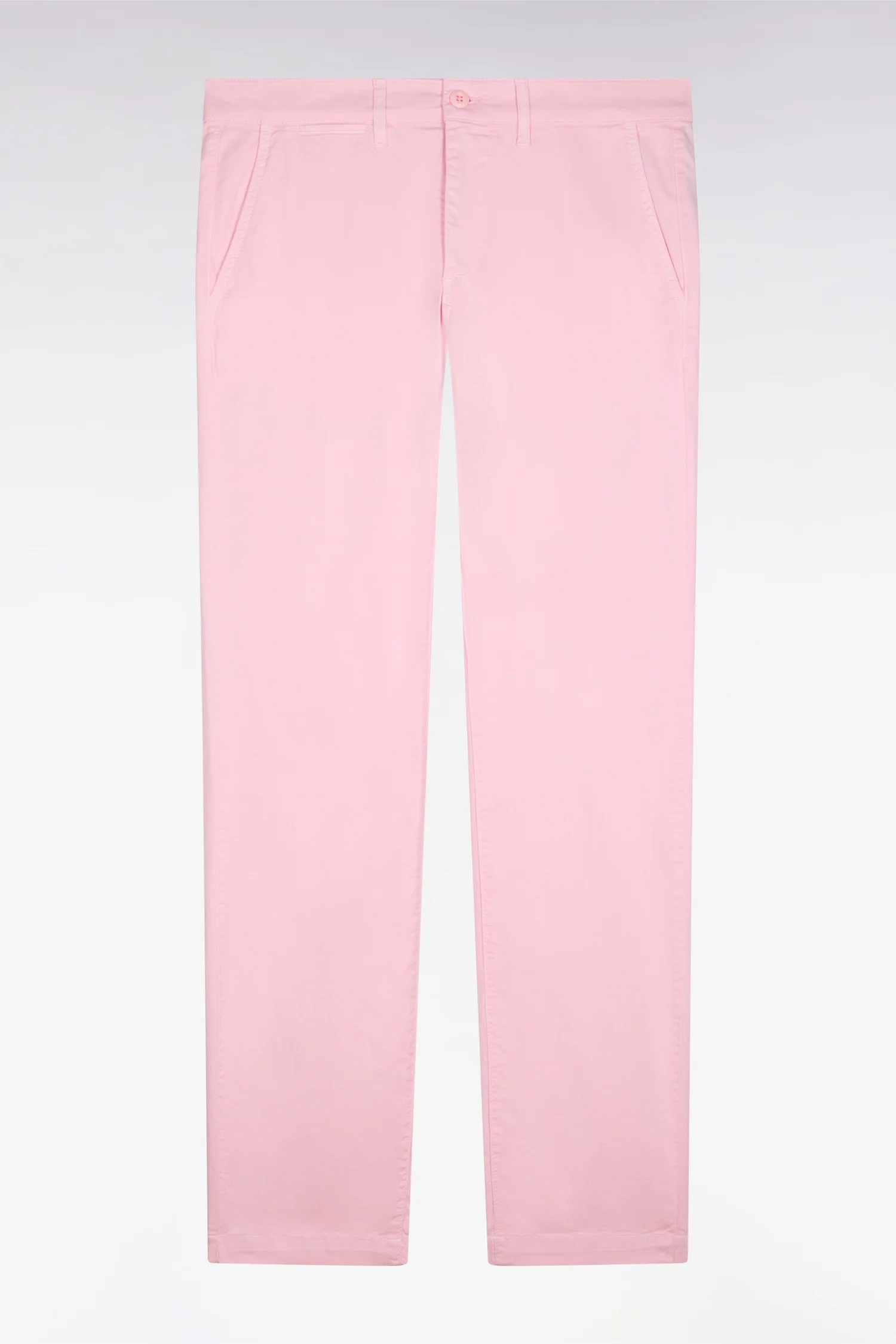 Pantalon chino en coton stretch rose coupe slim - Image 2