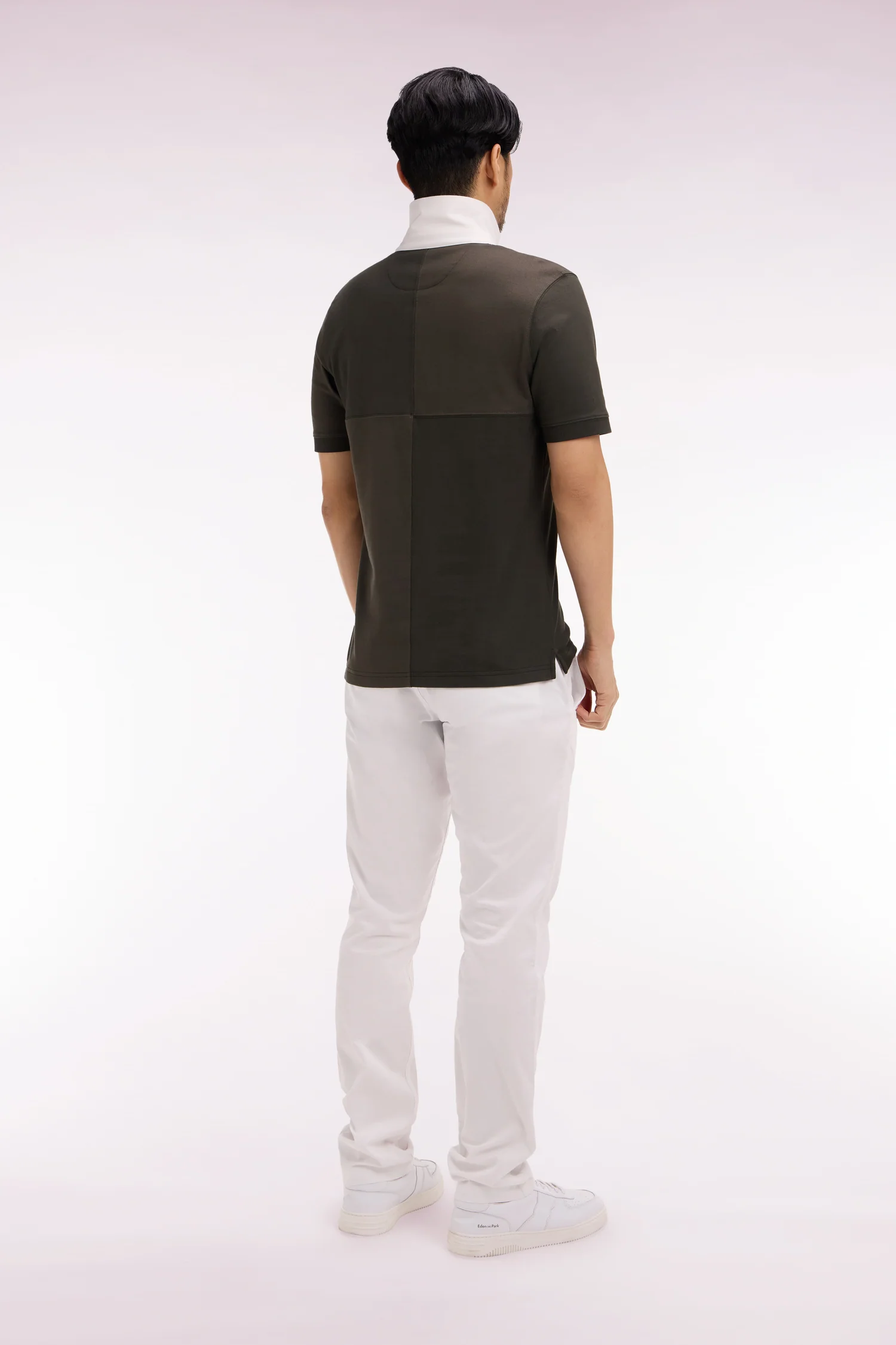 Pantalon chino regular en coton stretch blanc - Image 5
