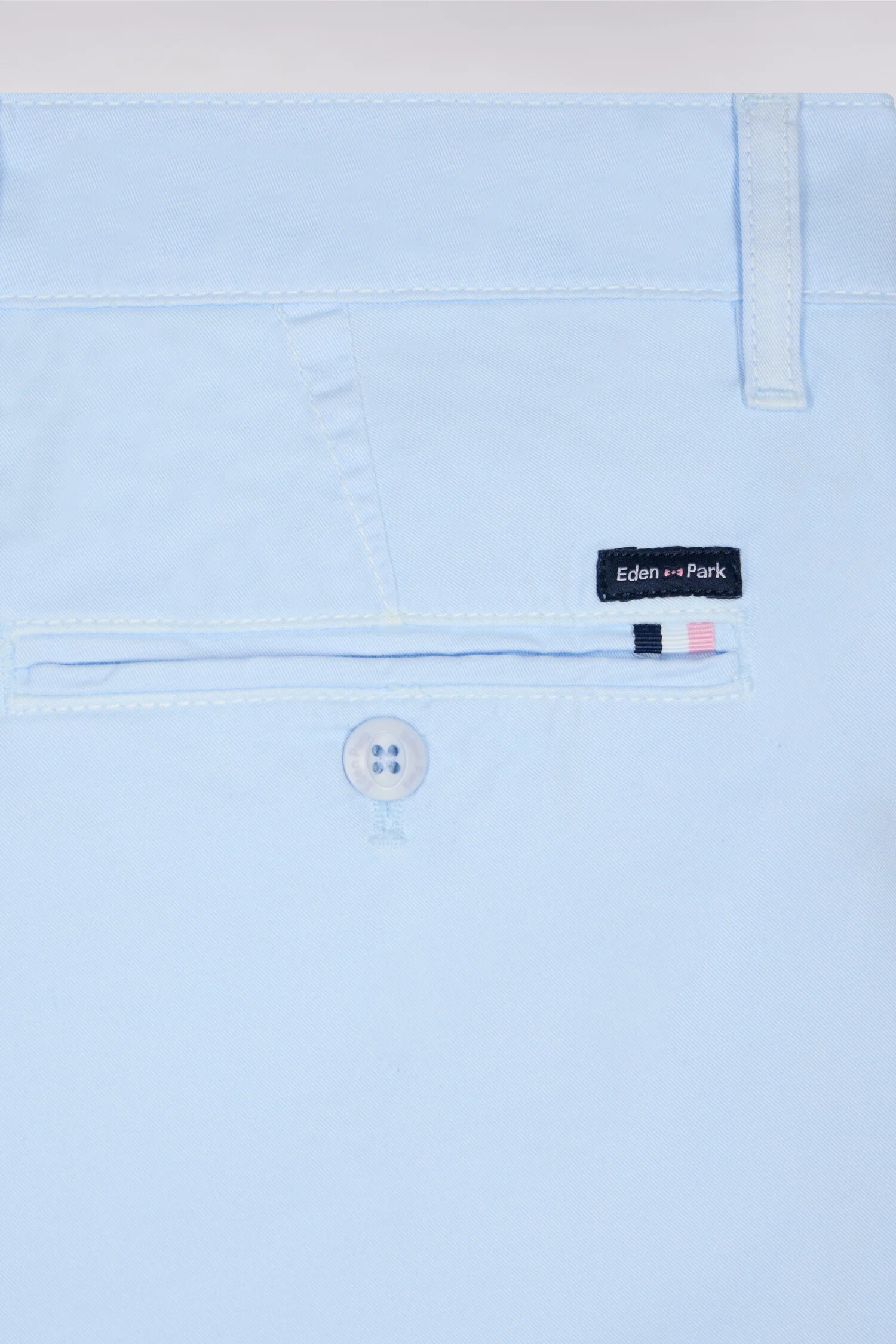 Pantalon chino regular en coton stretch ciel - Image 6